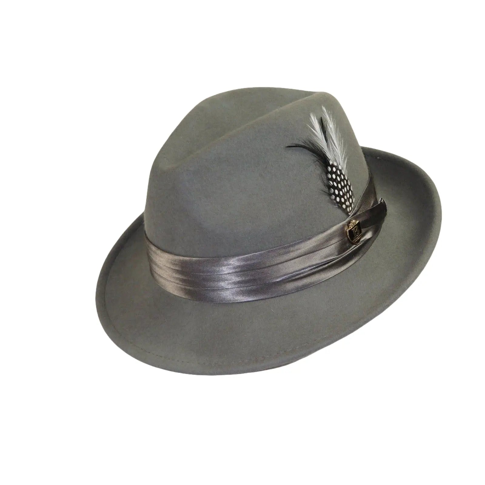 Bruno Capelo Hat Australian Wool Crushable Fedora Giovani UN118 Steel Gray - J.Valintin Men's Wear Legend - UN118 - Steel - S
