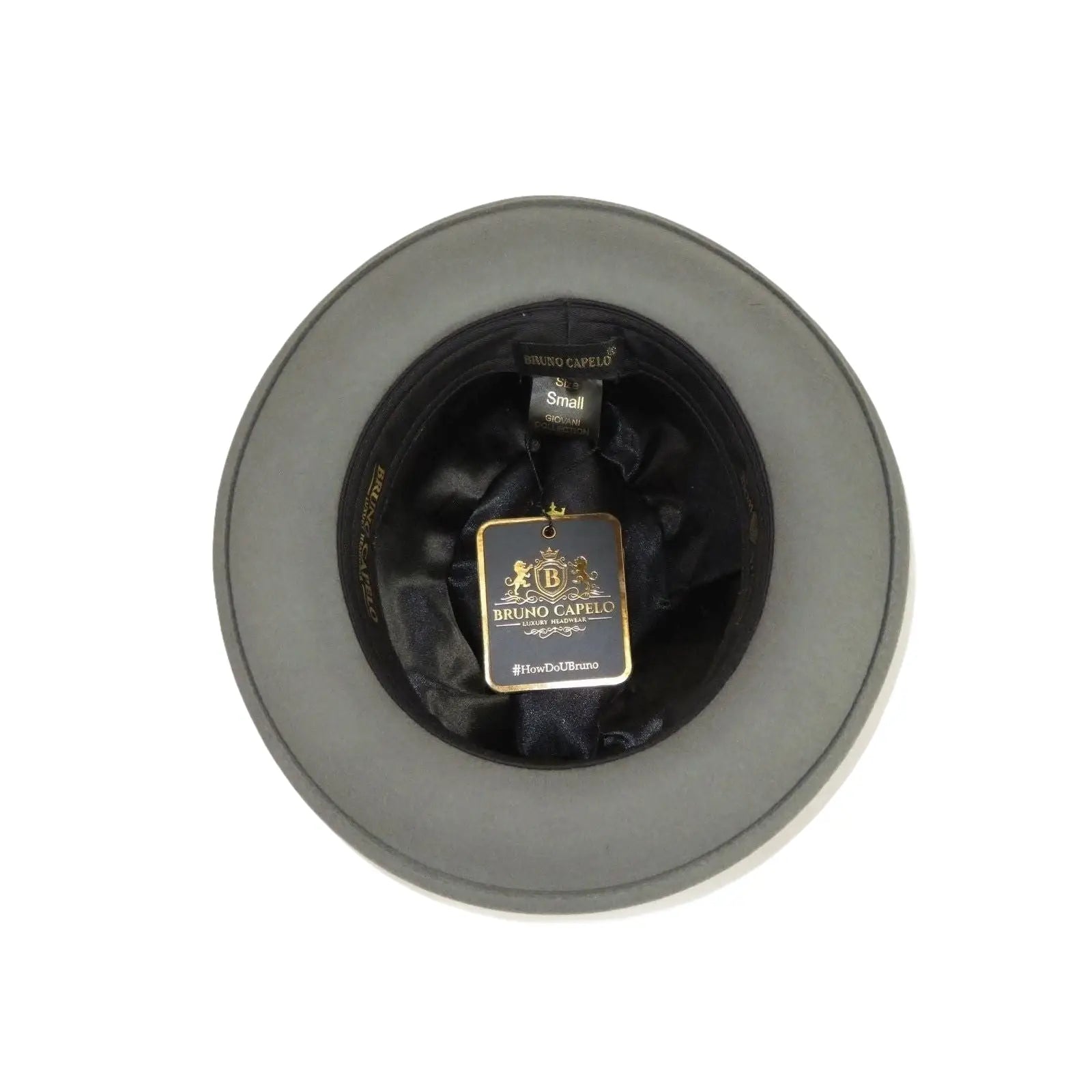 Bruno Capelo Hat Australian Wool Crushable Fedora Giovani UN118 Steel Gray - J.Valintin Men's Wear Legend - UN118 - Steel - S
