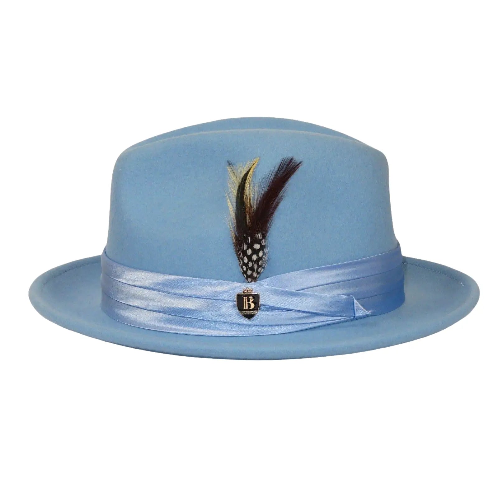 Bruno Capelo Hat Australian Wool Crushable Fedora Giovani UN120 Light Blue - J.Valintin Men's Wear Legend - Un102 - Lt Blue - S