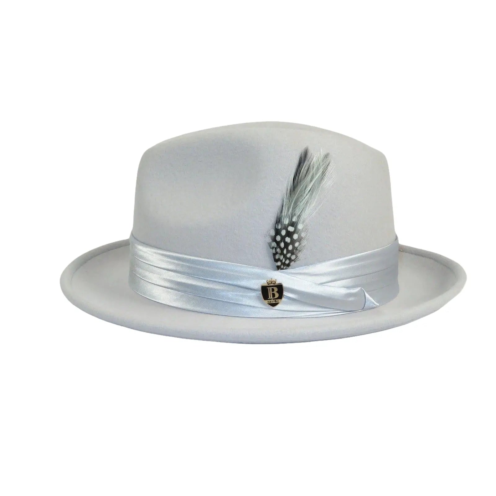 Bruno Capelo Hat Australian Wool Crushable Fedora Giovani UN133 Silver Gray - J.Valintin Men's Wear Legend - UN133 - Silver - S
