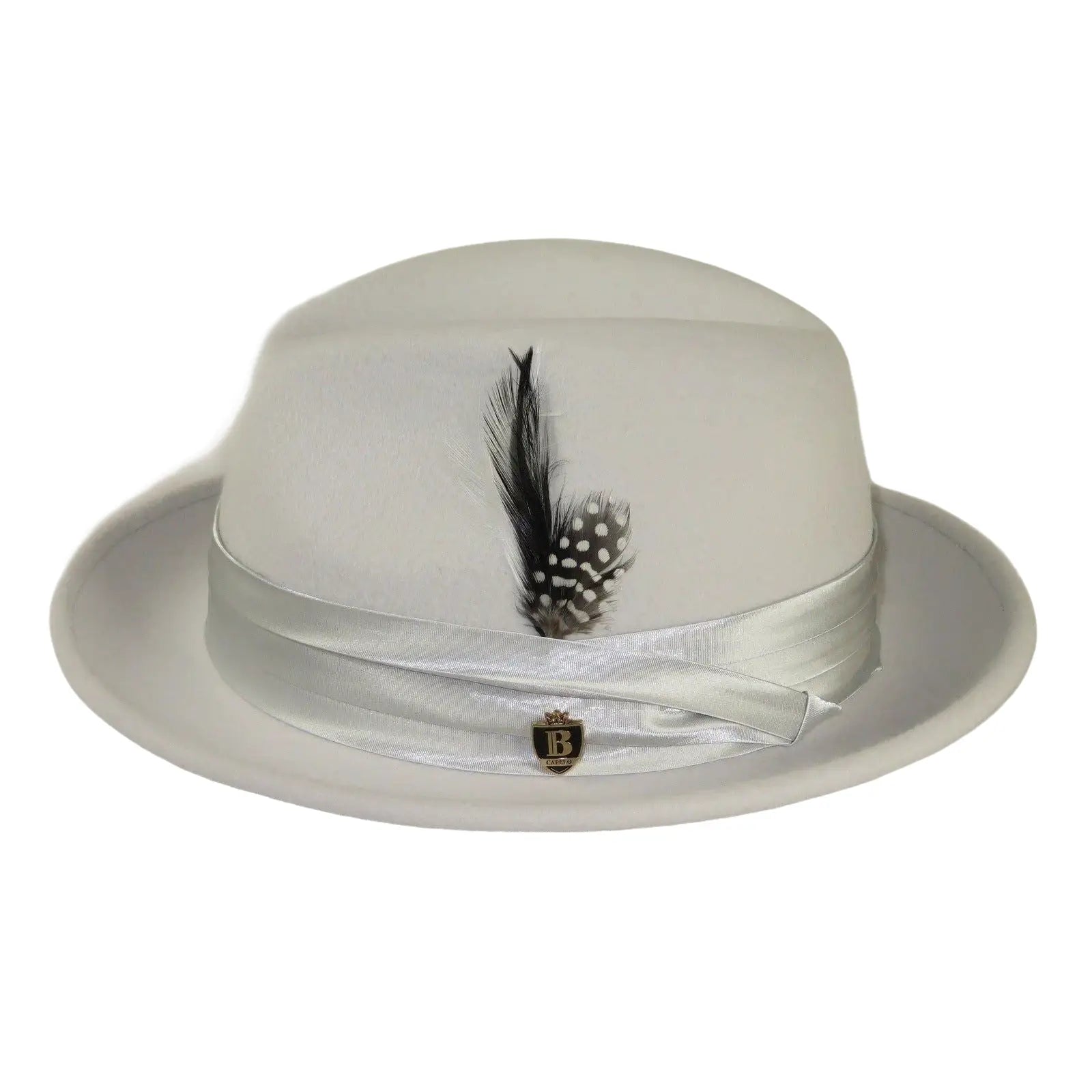Bruno Capelo Hat Australian Wool Crushable Fedora Giovani UN133 Silver Gray - J.Valintin Men's Wear Legend - UN133 - Silver - S