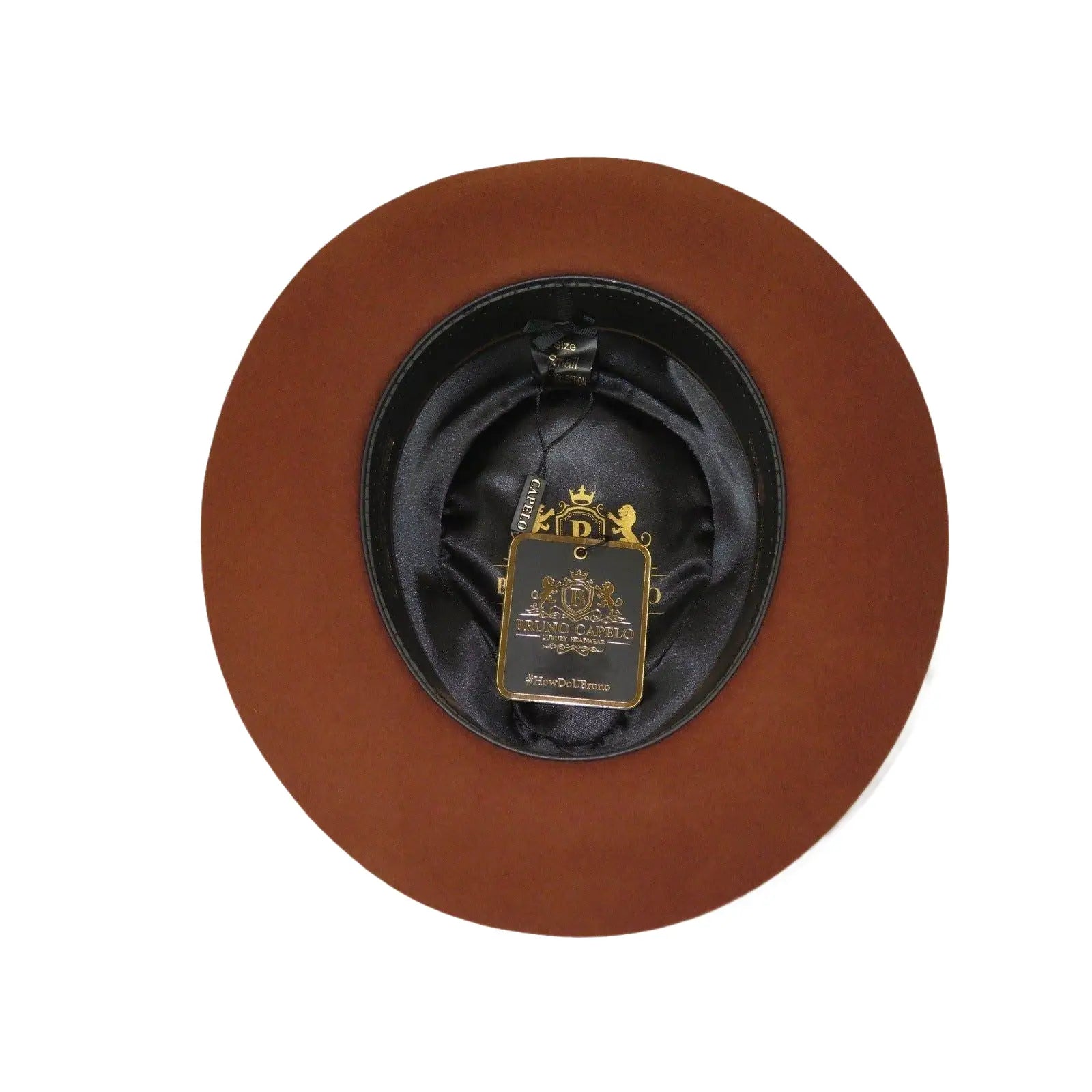 Bruno Capelo Hat Australian Wool Fedora Teardrop Crown Fabio FB222 Brandy - J.Valintin Men's Wear Legend - FB222 - Brandy - S