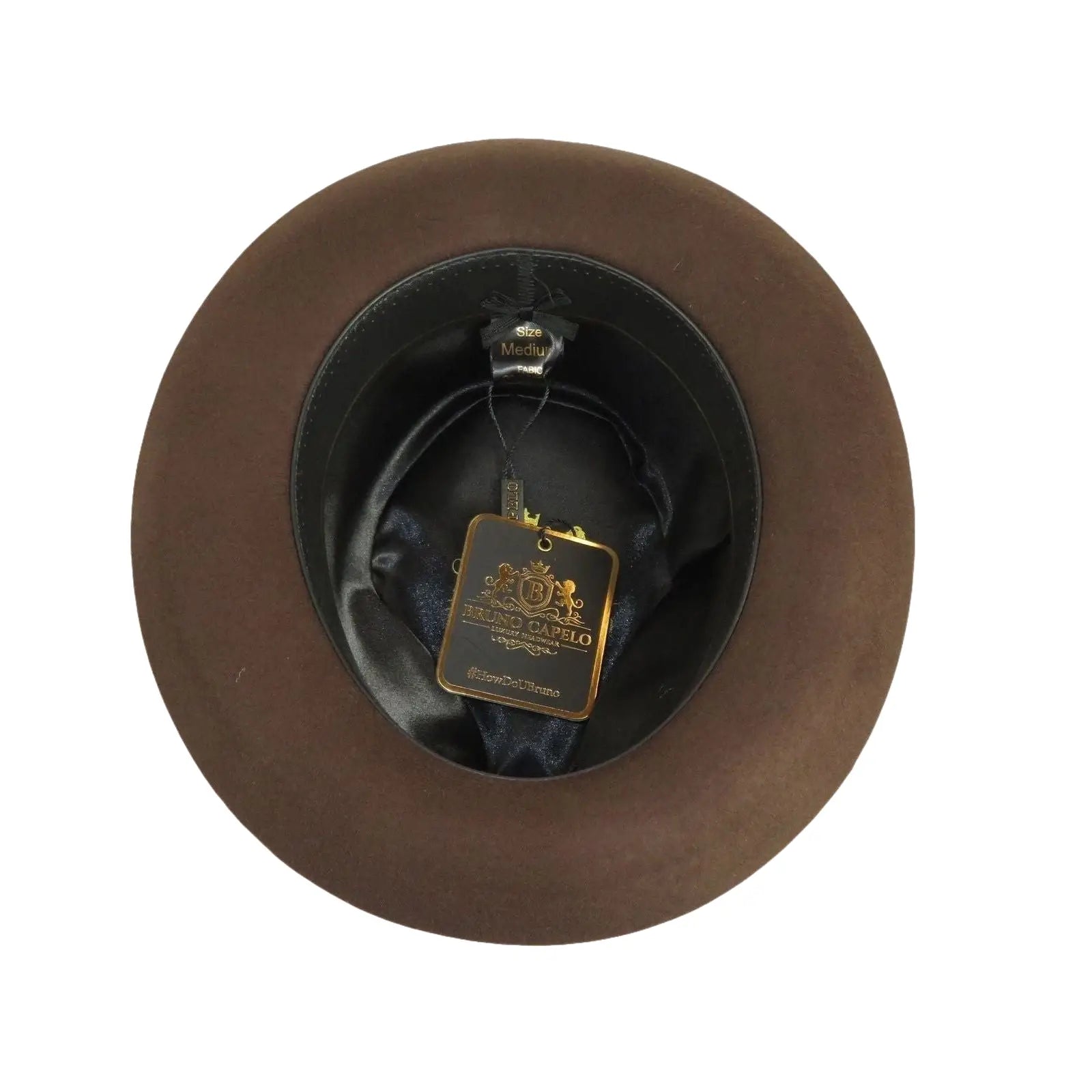 Bruno Capelo Hat Australian Wool Fedora Teardrop Crown Fabio FB227 Brown - J.Valintin Men's Wear Legend - FB227 - Brown - S