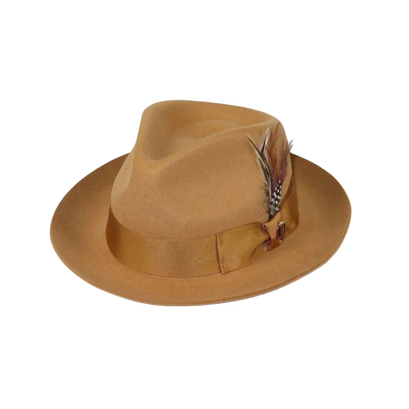 Bruno Capelo Hat Australian Wool Fedora Teardrop Crown Fabio FB230 Camel - J.Valintin Men's Wear Legend - FB230 - Camel - S
