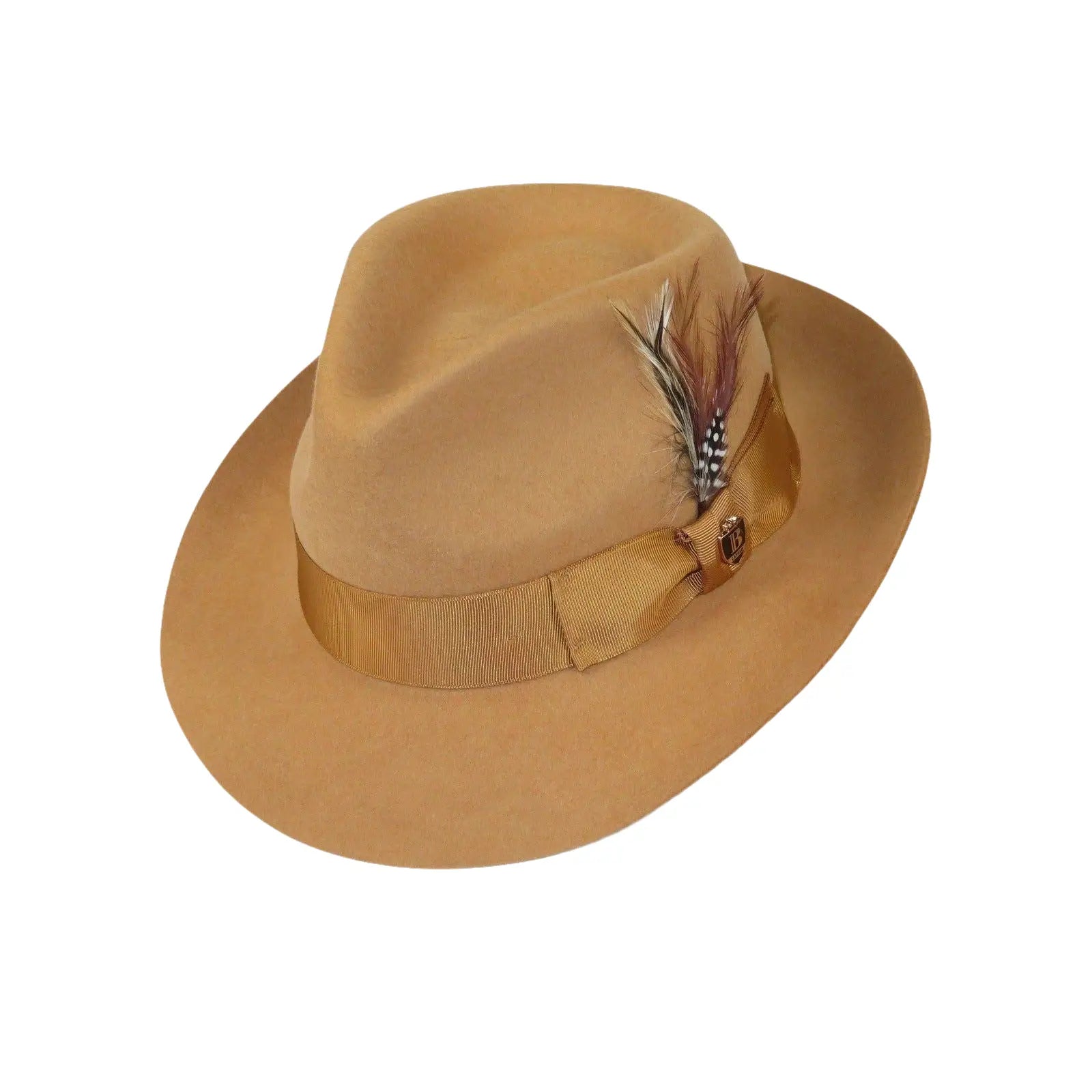 Bruno Capelo Hat Australian Wool Fedora Teardrop Crown Fabio FB230 Camel - J.Valintin Men's Wear Legend - FB230 - Camel - S