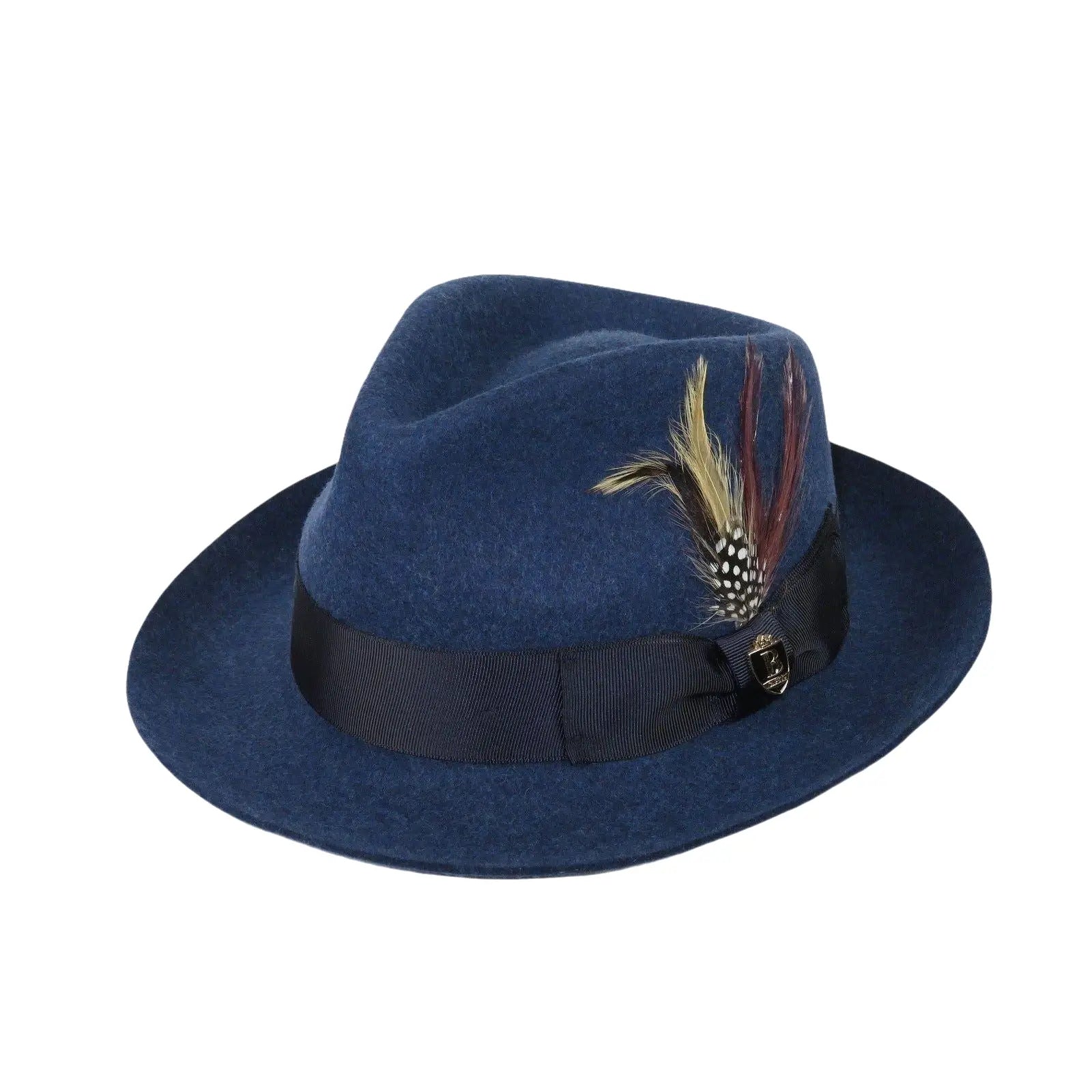 Bruno Capelo Hat Australian Wool Fedora Teardrop Crown Fabio FB234 Denim - J.Valintin Men's Wear Legend - FB234 - Denim - S