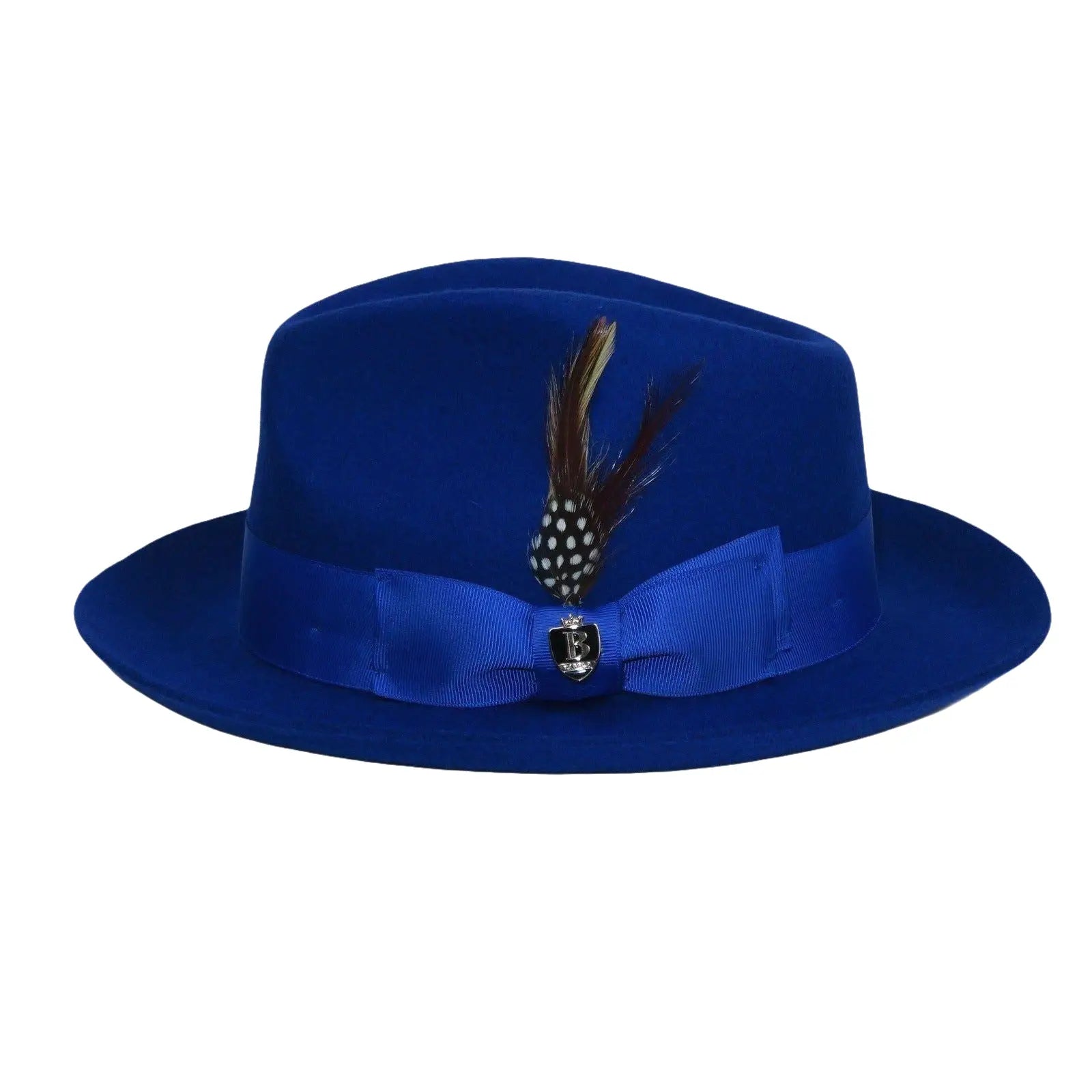 Bruno Capelo Hat Australian Wool Fedora Teardrop Crown Fabio FB235 Royal - J.Valintin Men's Wear Legend - FB235 - Royal - S