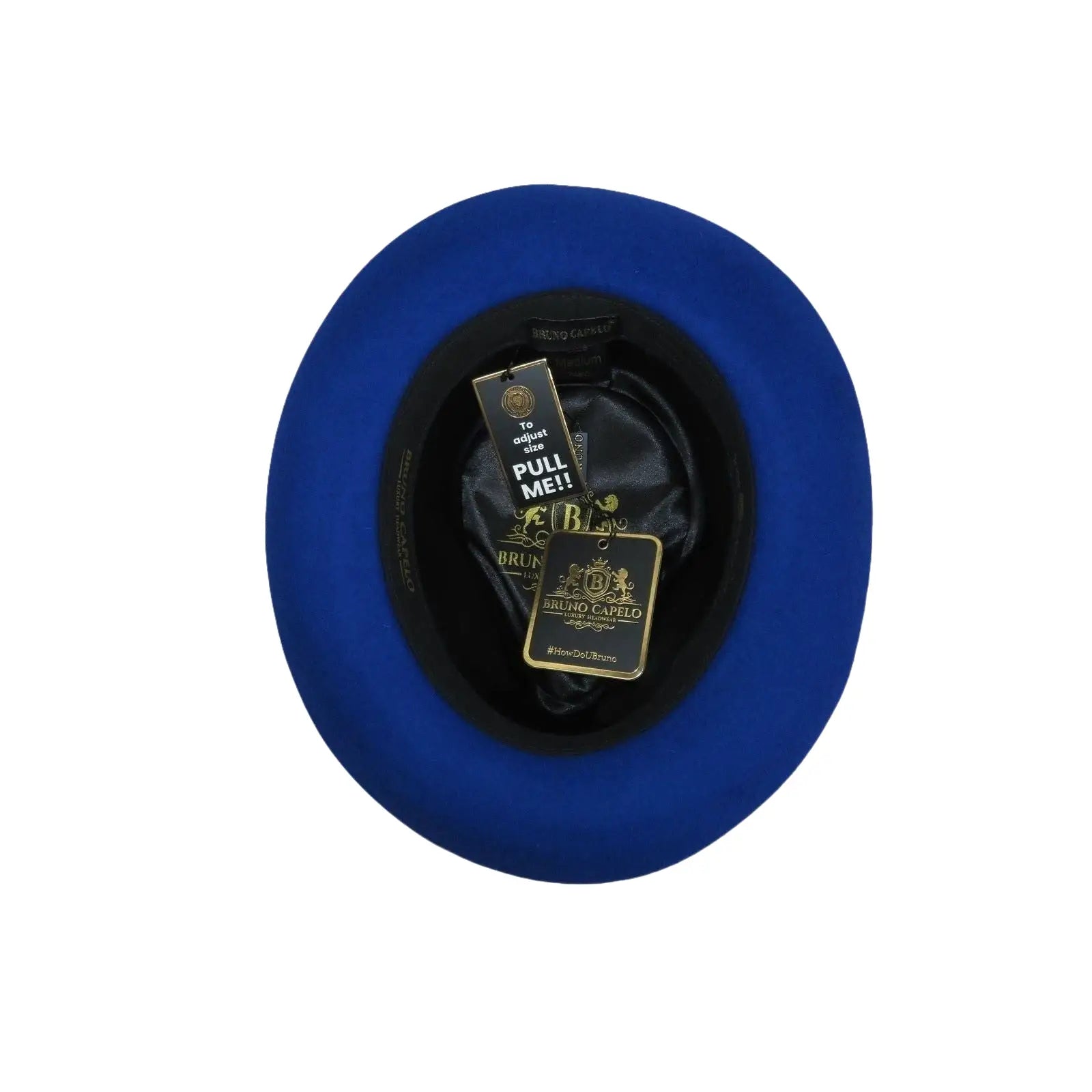 Bruno Capelo Hat Australian Wool Fedora Teardrop Crown Fabio FB235 Royal - J.Valintin Men's Wear Legend - FB235 - Royal - S