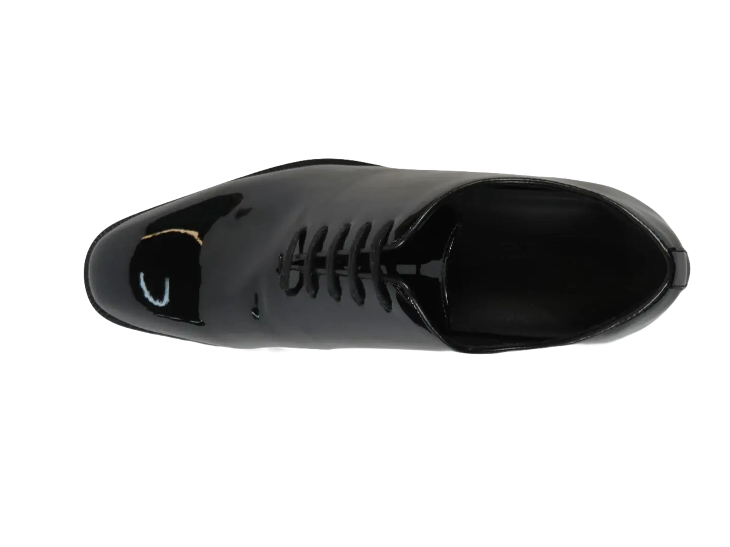 Men Santino Luciano Formal Dress Shoes Patent Leather Shiny Lace up C530 Black