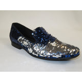 Men's Sequence Shoes by Giorgio Brutini formal Slip on 17930 Cohort Blue