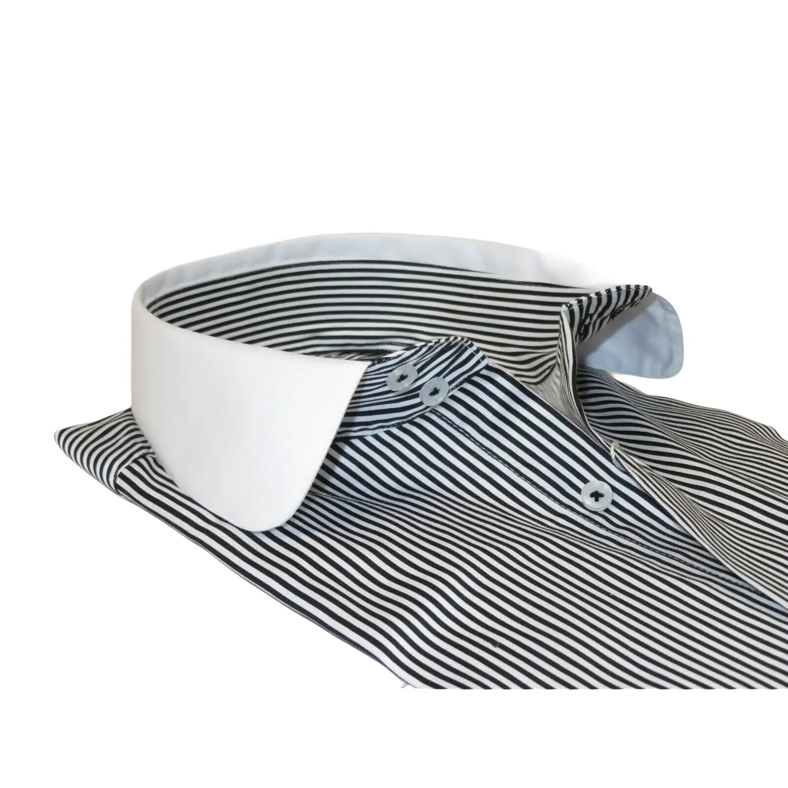 Men 100% Cotton Dress Shirt CIERO MONTERO Turkey 1f94 - 06 White black Slim Fit - J.Valintin Men's Wear Legend - 101035