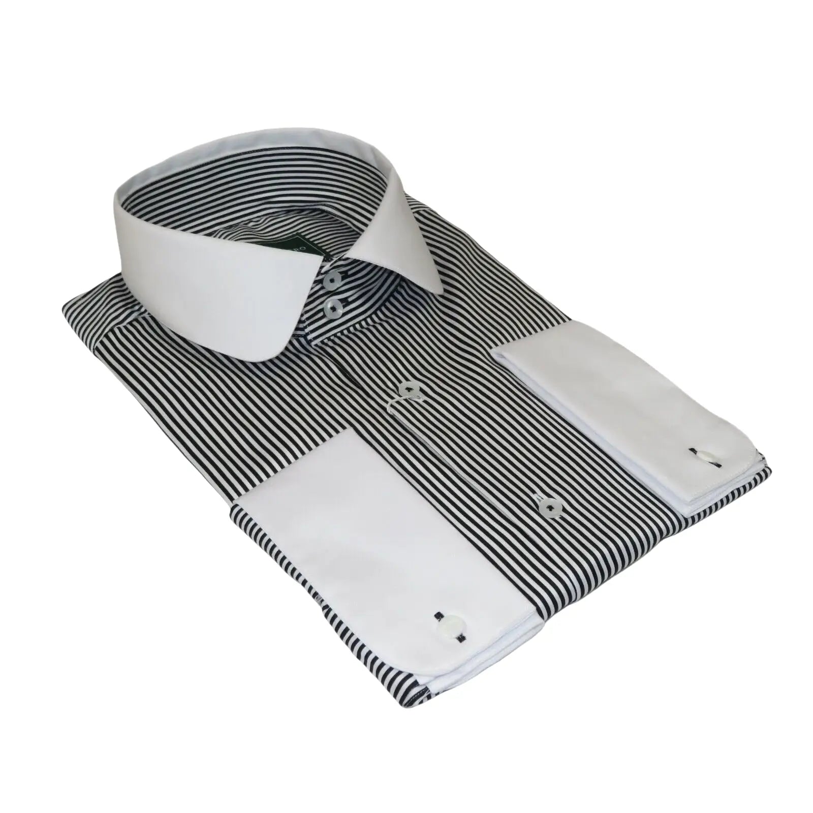 Men 100% Cotton Dress Shirt CIERO MONTERO Turkey 1f94 - 06 White black Slim Fit - J.Valintin Men's Wear Legend - 101035