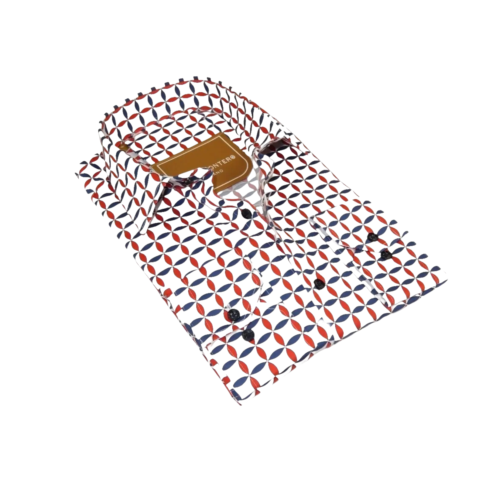 Men 100% Cotton Sports Shirt CIERO MONTERO Turkey Dress/Casual #5072 - 01 Red Blue - J.Valintin Men's Wear Legend - 101115