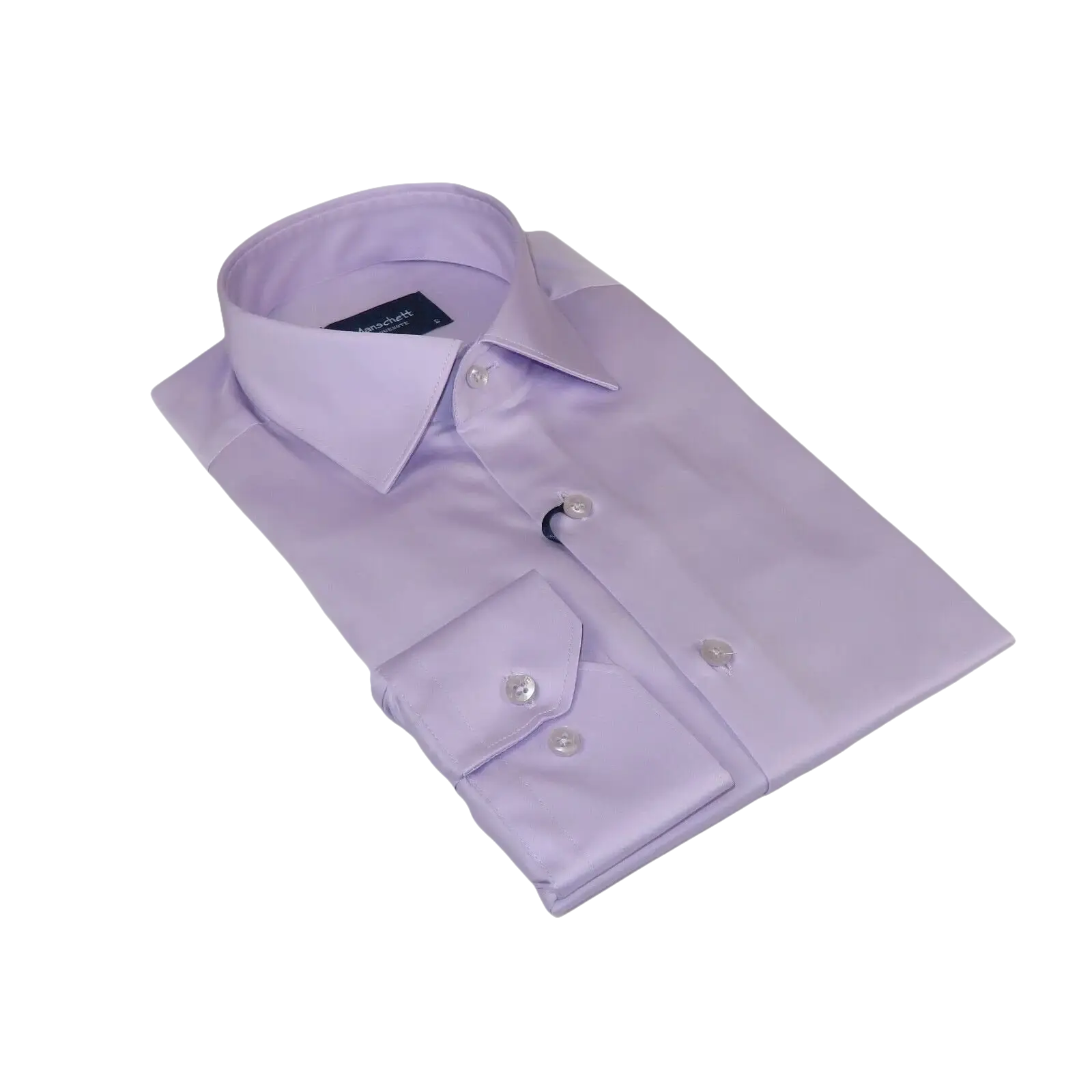 Men 100% Sateen Cotton Shirt Manschett Quesste Turkey Slim Fit 4010 - 06 Lilac - J.Valintin Men's Wear Legend - 96844