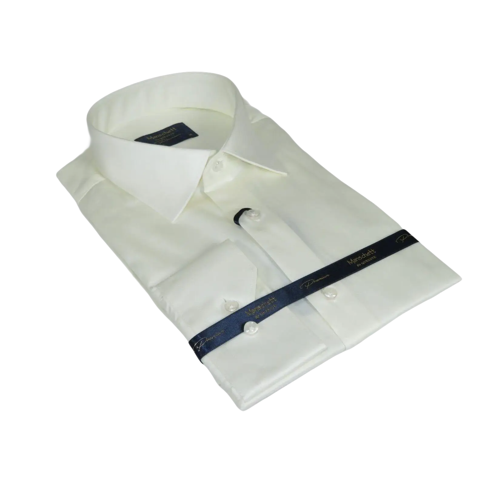 Men 100% Sateen Cotton Shirt Manschett Quesste Turkey Slim Fit 4010 - 09 Ivory - J.Valintin Men's Wear Legend - 96824