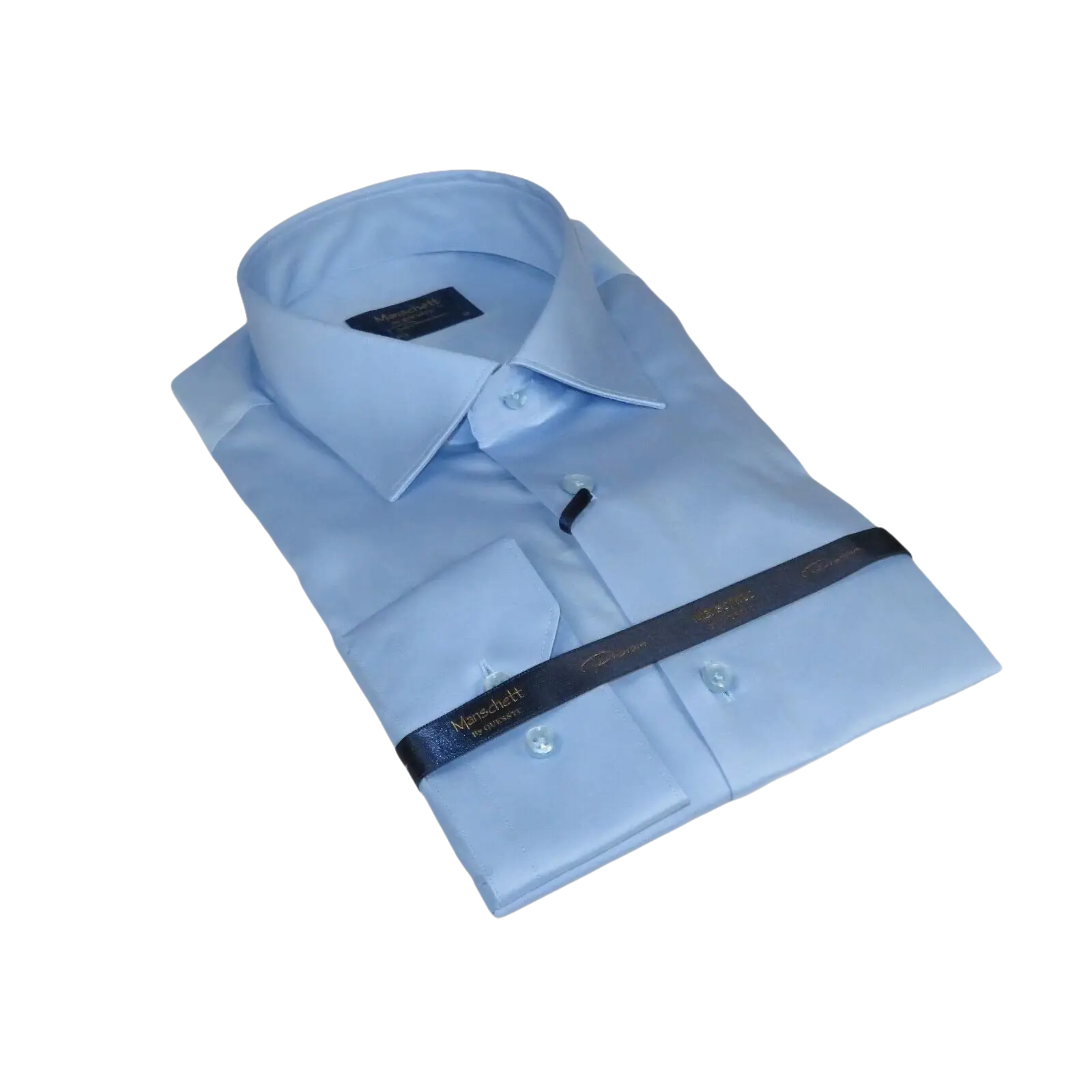 Men 100% Sateen Cotton Shirt Manschett Quesste Turkey Slim Fit 4010 - 11 SKy Blue - J.Valintin Men's Wear Legend - 96834