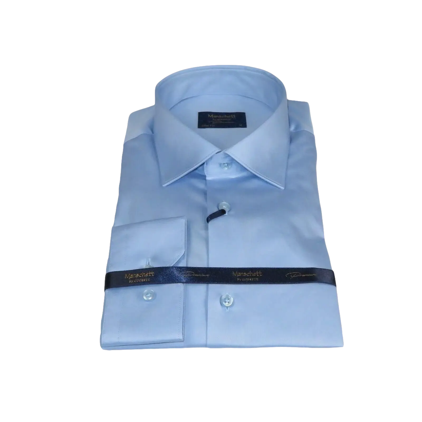 Men 100% Sateen Cotton Shirt Manschett Quesste Turkey Slim Fit 4010 - 11 SKy Blue - J.Valintin Men's Wear Legend - 96834
