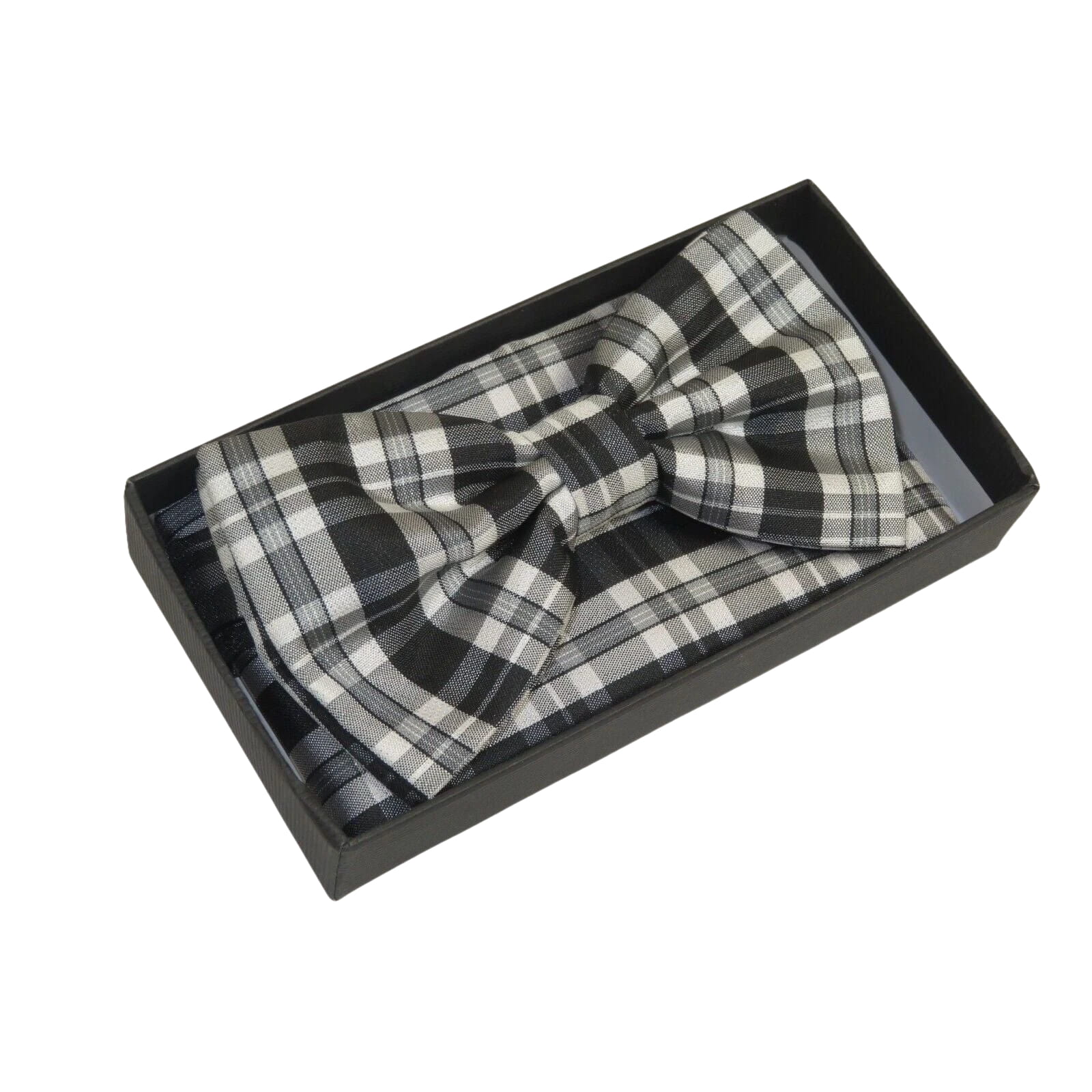 Men Bow Tie Hankie Set Formal Event For Tuxedo or Business Suit #BT6 Black Gray - J.Valintin Men's Wear Legend - 92506