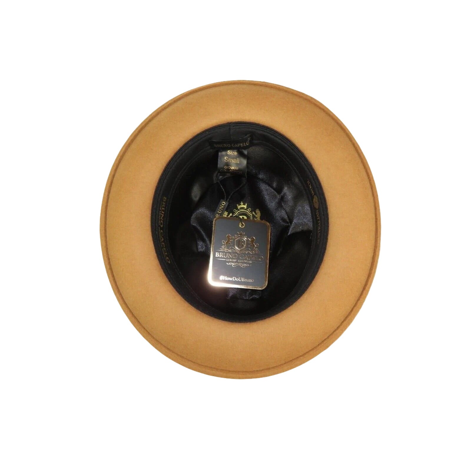 Men Bruno Capelo Dress Hat Australian Wool Crushable Fedora Giovani Un103 Camel - J.Valintin Men's Wear Legend - 73816