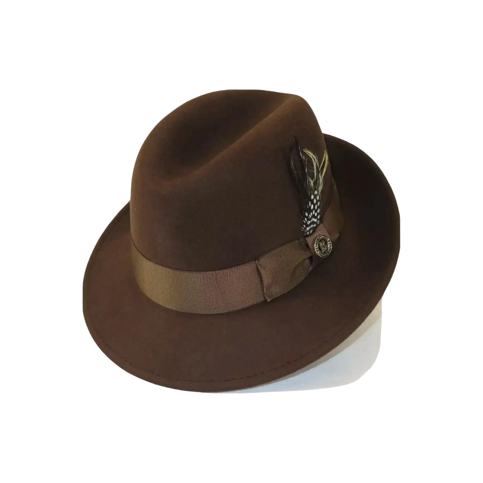 Men Bruno Capelo Hat Australian Wool Crushable Center Crease CHICAGO CH301 Brown - J.Valintin Men's Wear Legend - 3367