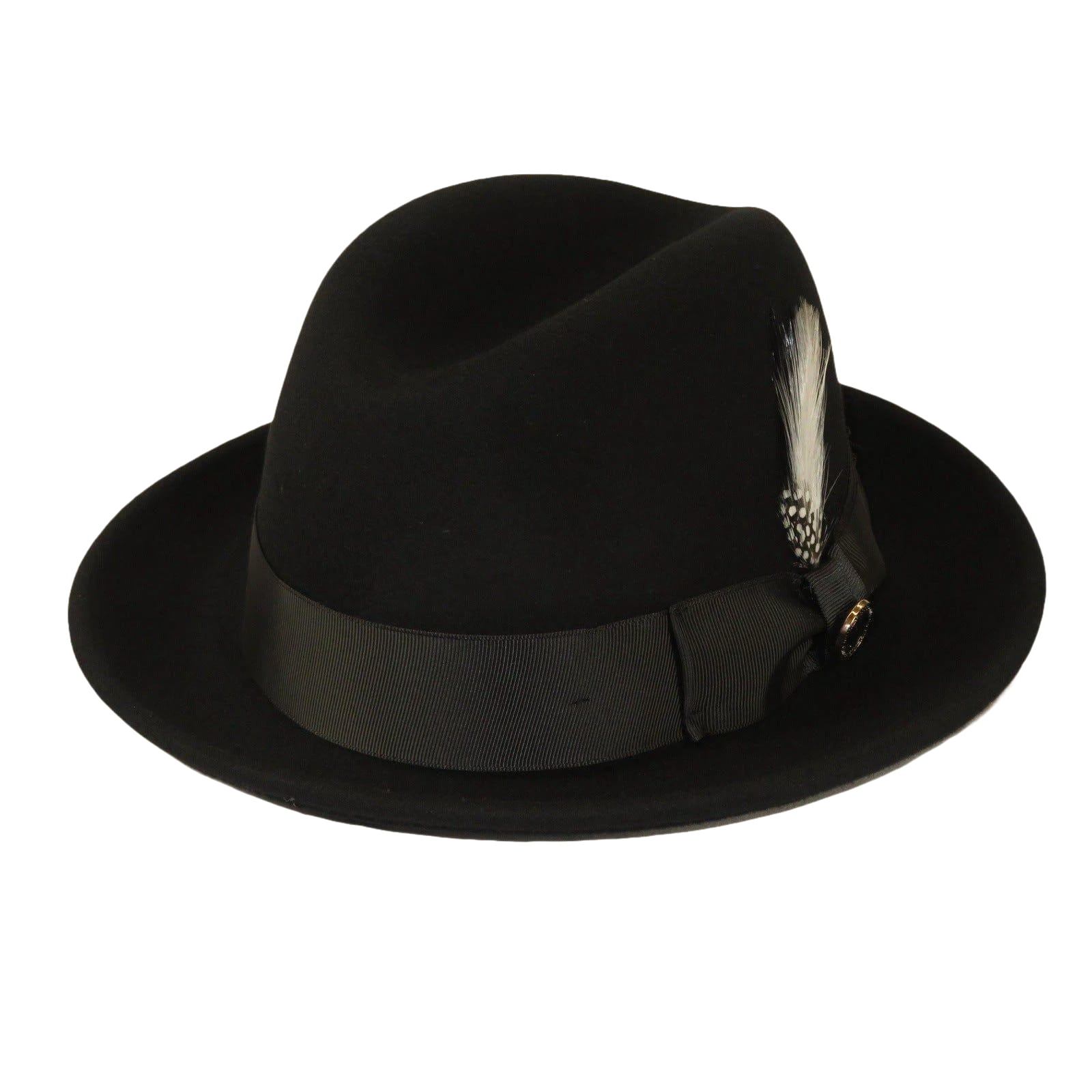Men Bruno Capelo Hat Australian Wool Crushable Center Dent CHICAGO CH300 Black - J.Valintin Men's Wear Legend - CH300 - black - S