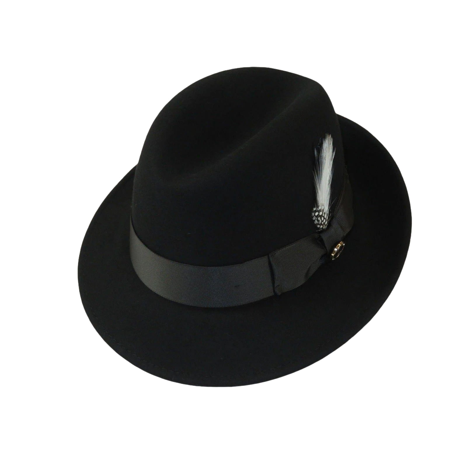 Men Bruno Capelo Hat Australian Wool Crushable Center Dent CHICAGO CH300 Black - J.Valintin Men's Wear Legend - CH300 - black - S
