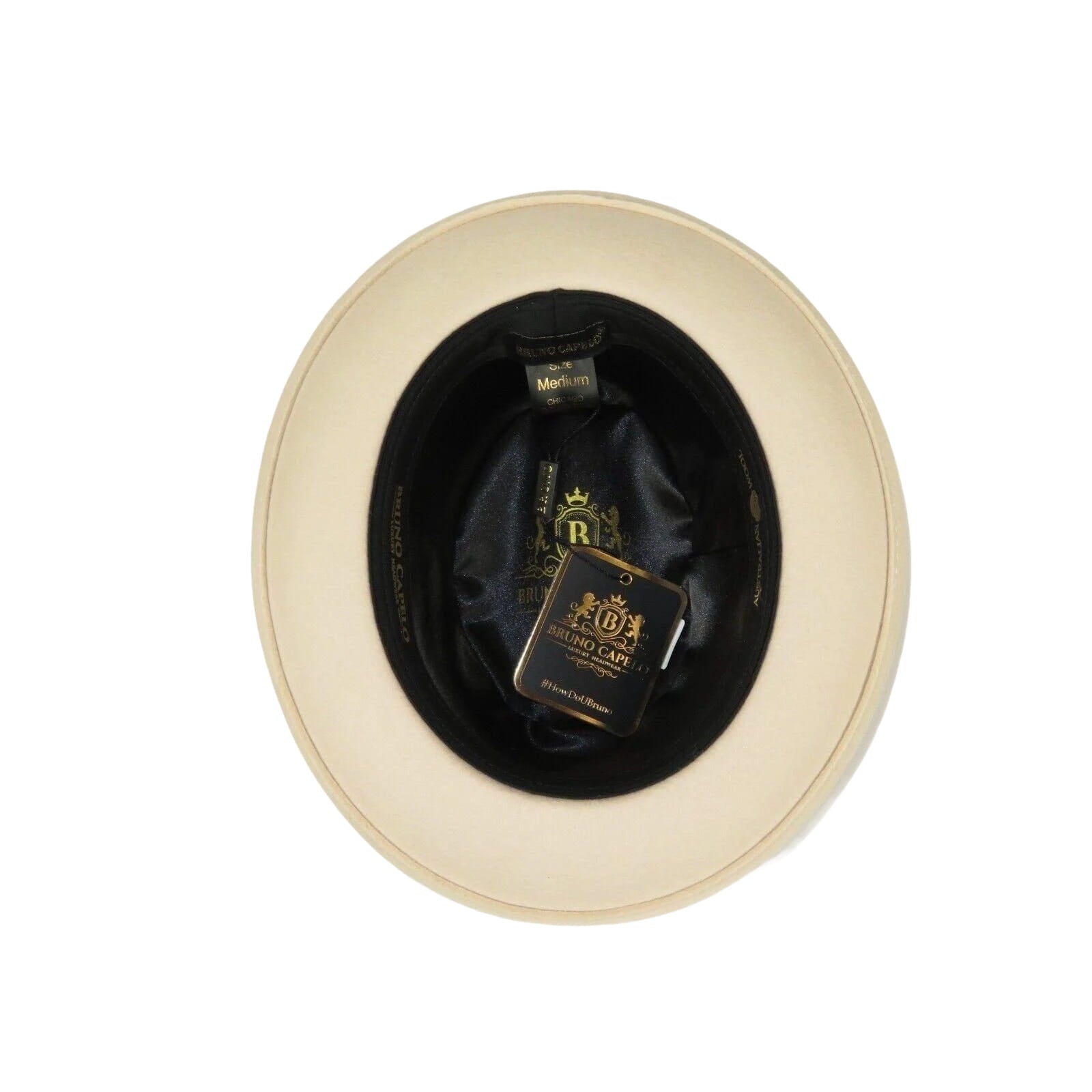 Men Bruno Capelo Hat Australian Wool Crushable Center Dent CHICAGO CH304 Bone - J.Valintin Men's Wear Legend - 98894