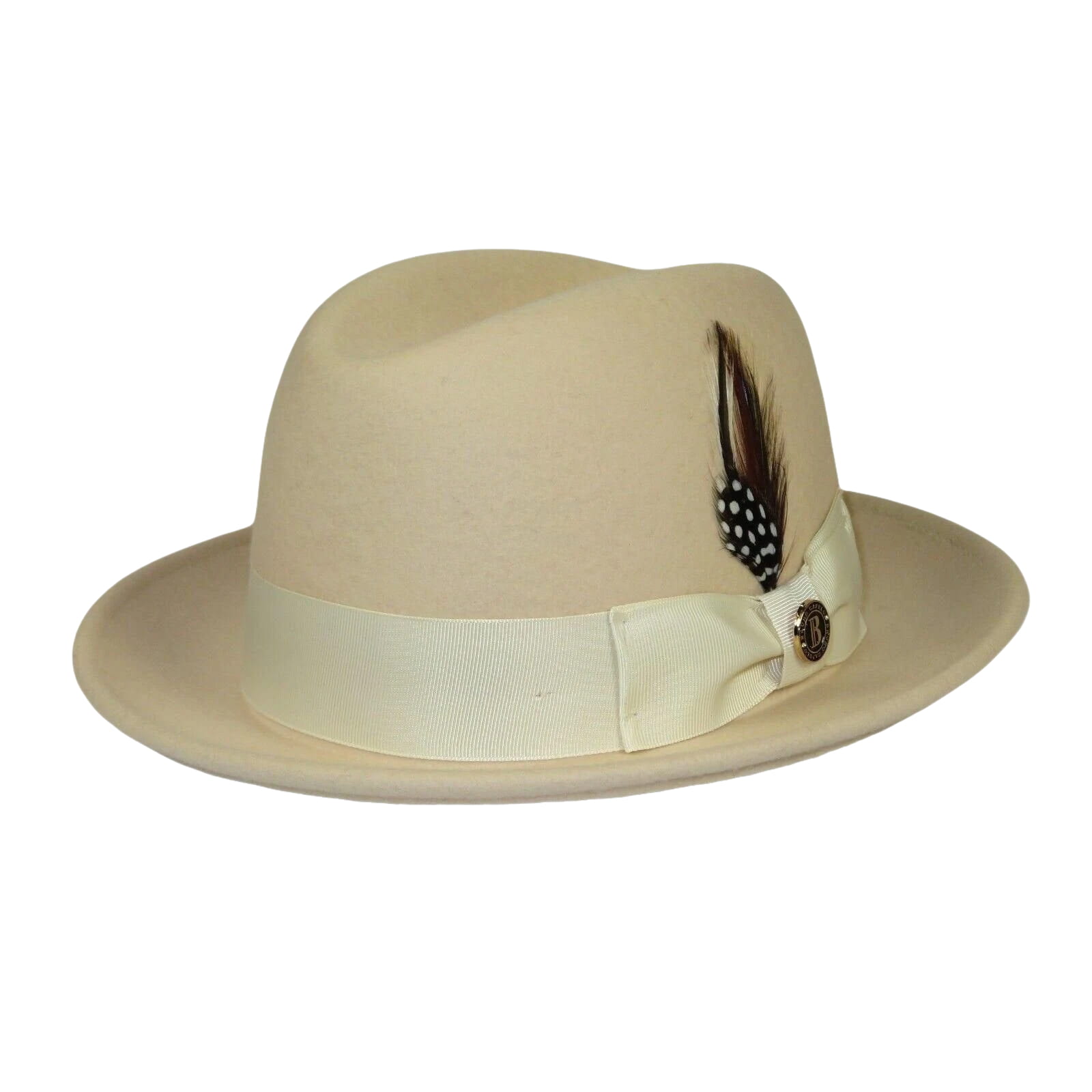 Men Bruno Capelo Hat Australian Wool Crushable Center Dent CHICAGO CH304 Bone - J.Valintin Men's Wear Legend - 98894