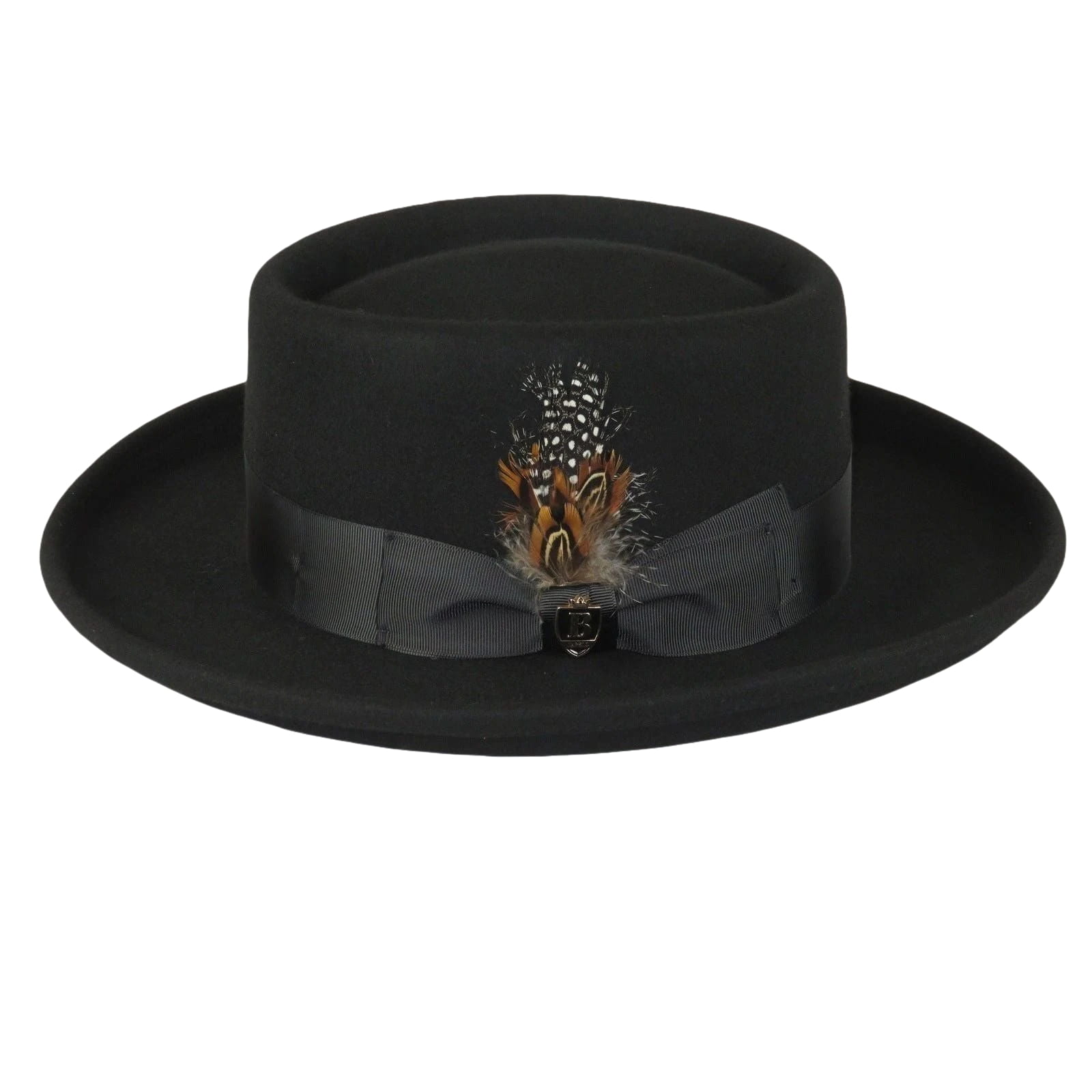 Men Bruno Capelo Hat Australian Wool Crushable Wide Brim GAMBLER GAM100 Black - J.Valintin Men's Wear Legend - Gam100 - Black - S