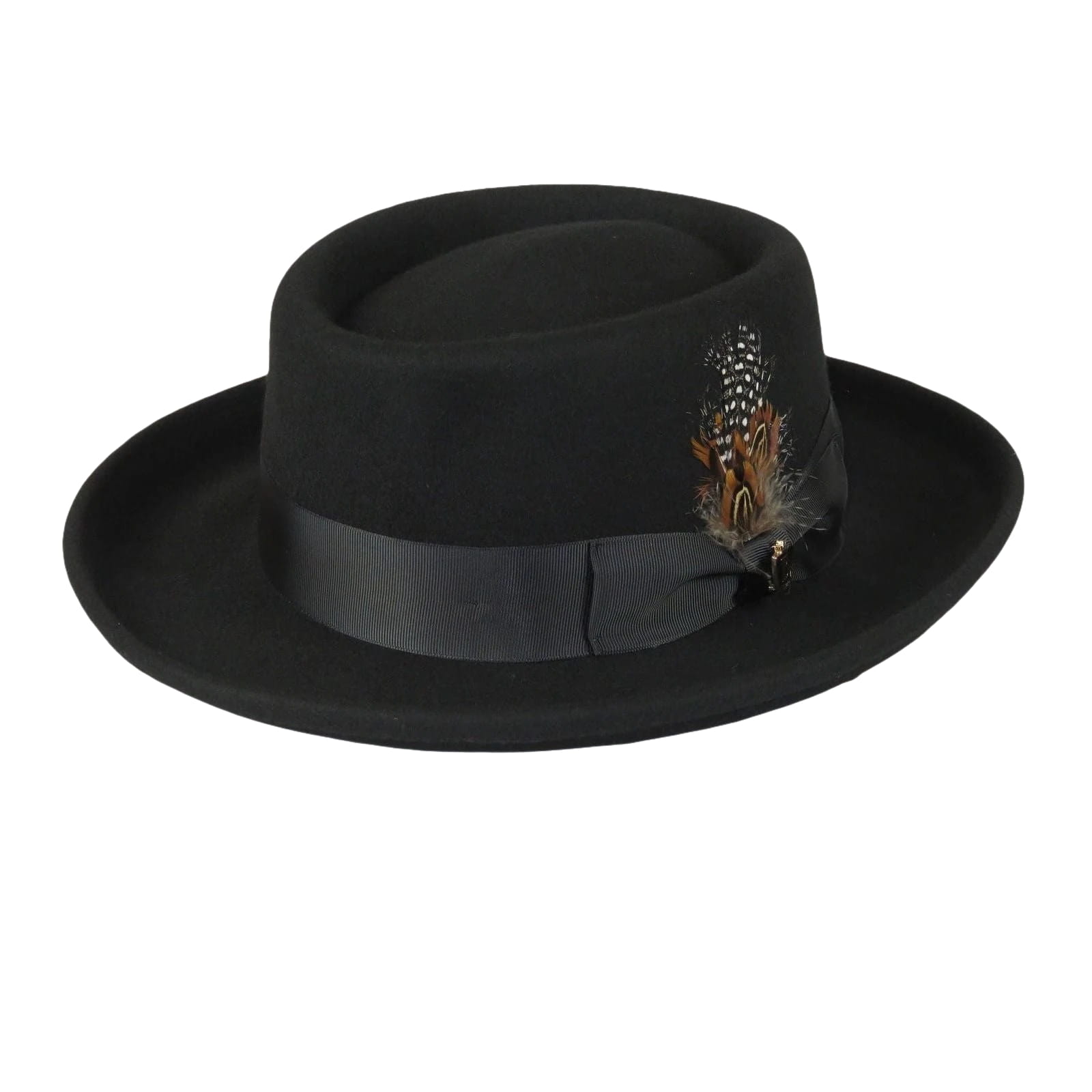Men Bruno Capelo Hat Australian Wool Crushable Wide Brim GAMBLER GAM100 Black - J.Valintin Men's Wear Legend - Gam100 - Black - S