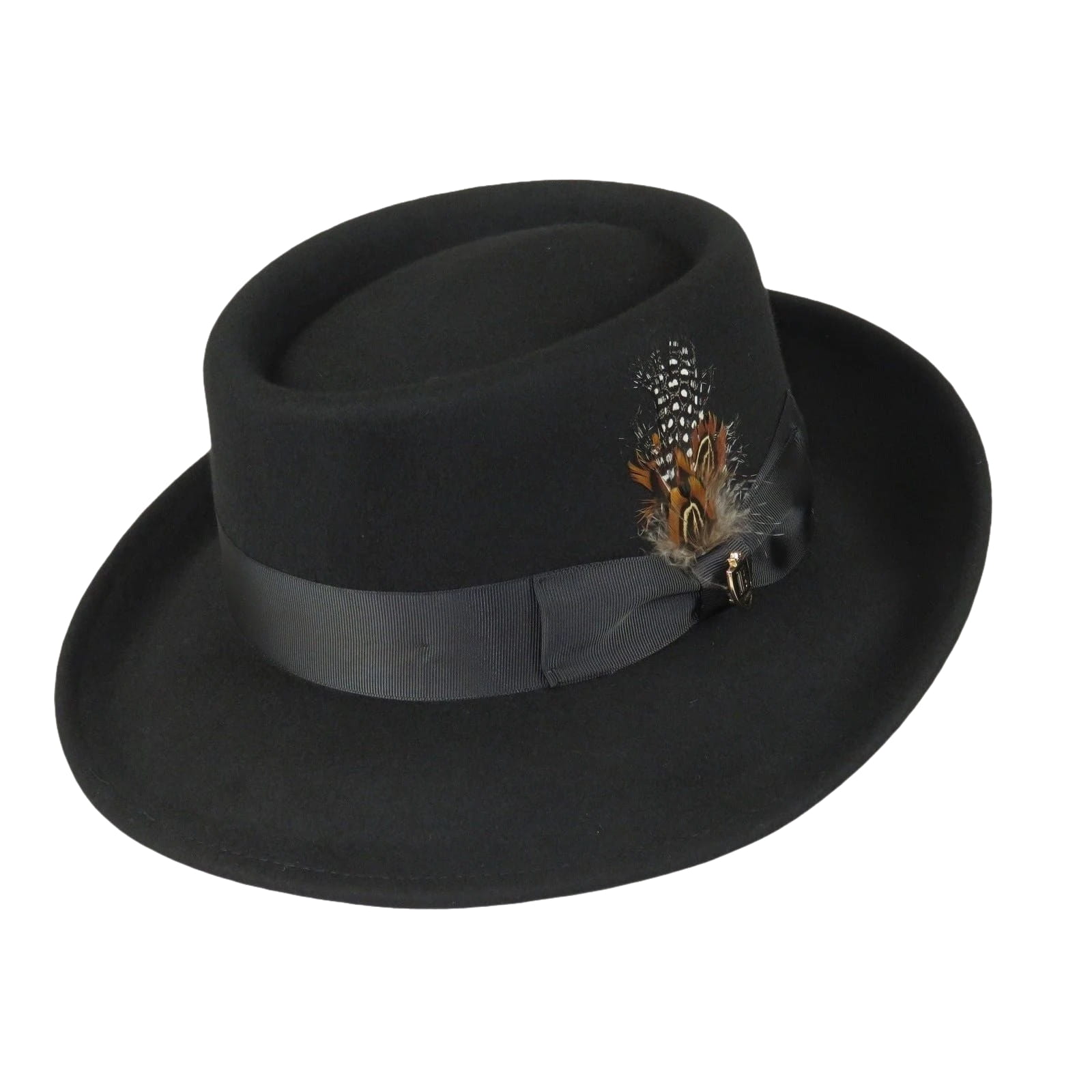 Men Bruno Capelo Hat Australian Wool Crushable Wide Brim GAMBLER GAM100 Black - J.Valintin Men's Wear Legend - Gam100 - Black - S