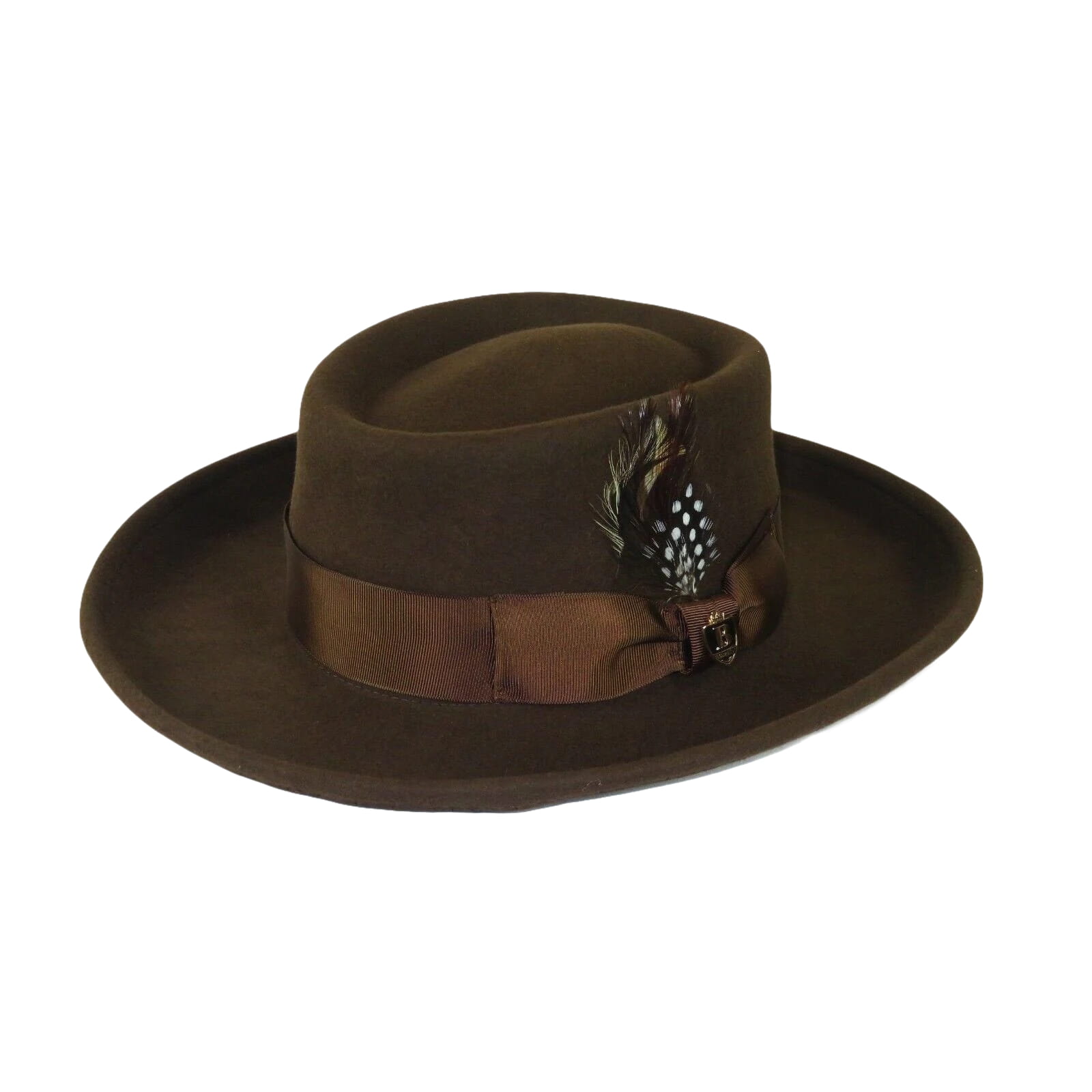 Men Bruno Capelo Hat Australian Wool Crushable Wide Brim GAMBLER GAM101 Brown - J.Valintin Men's Wear Legend - 24060