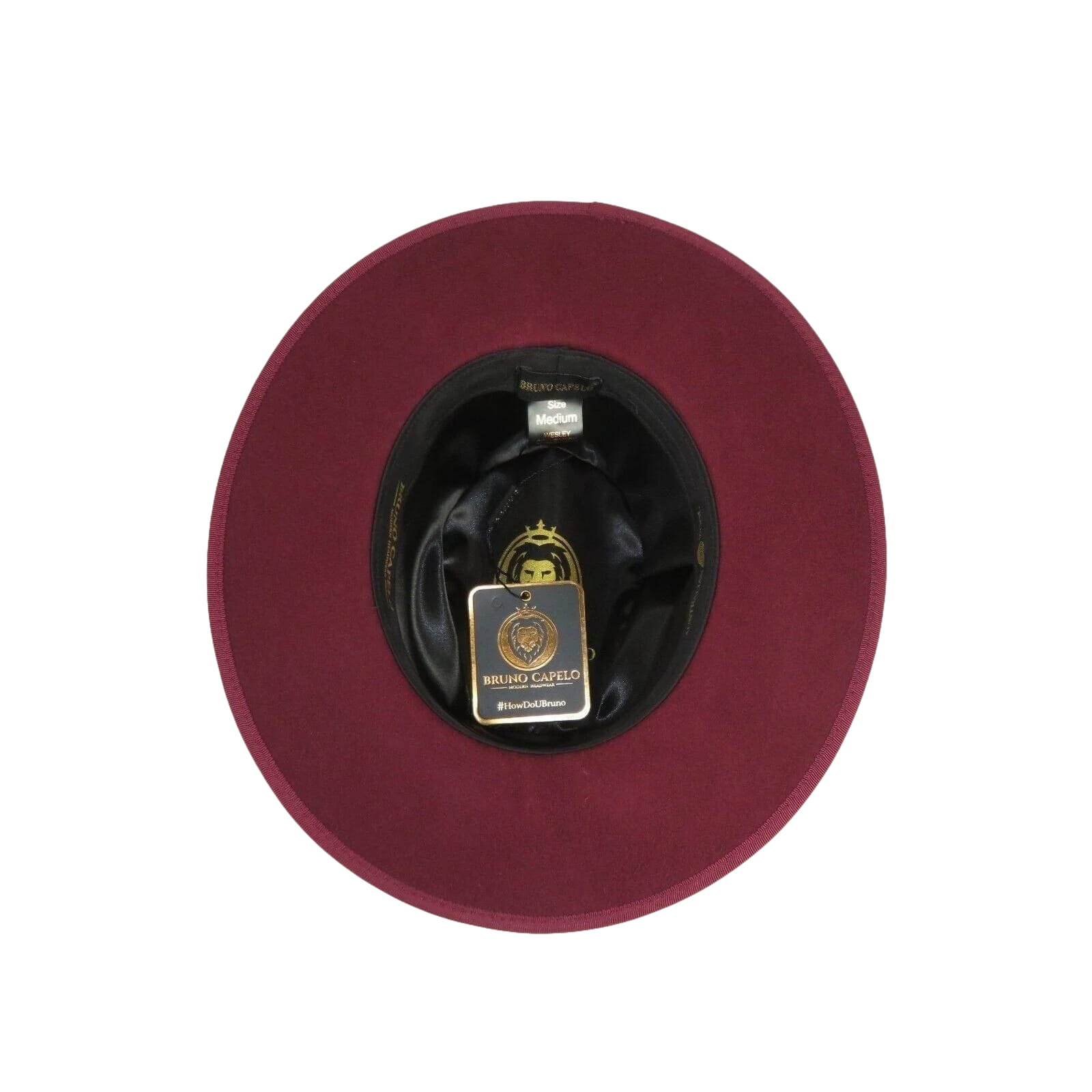 Men Bruno Capelo Hat Australian Wool Fedora Adjustable Size Wesley WE977 Wine. - J.Valintin Men's Wear Legend - 98089