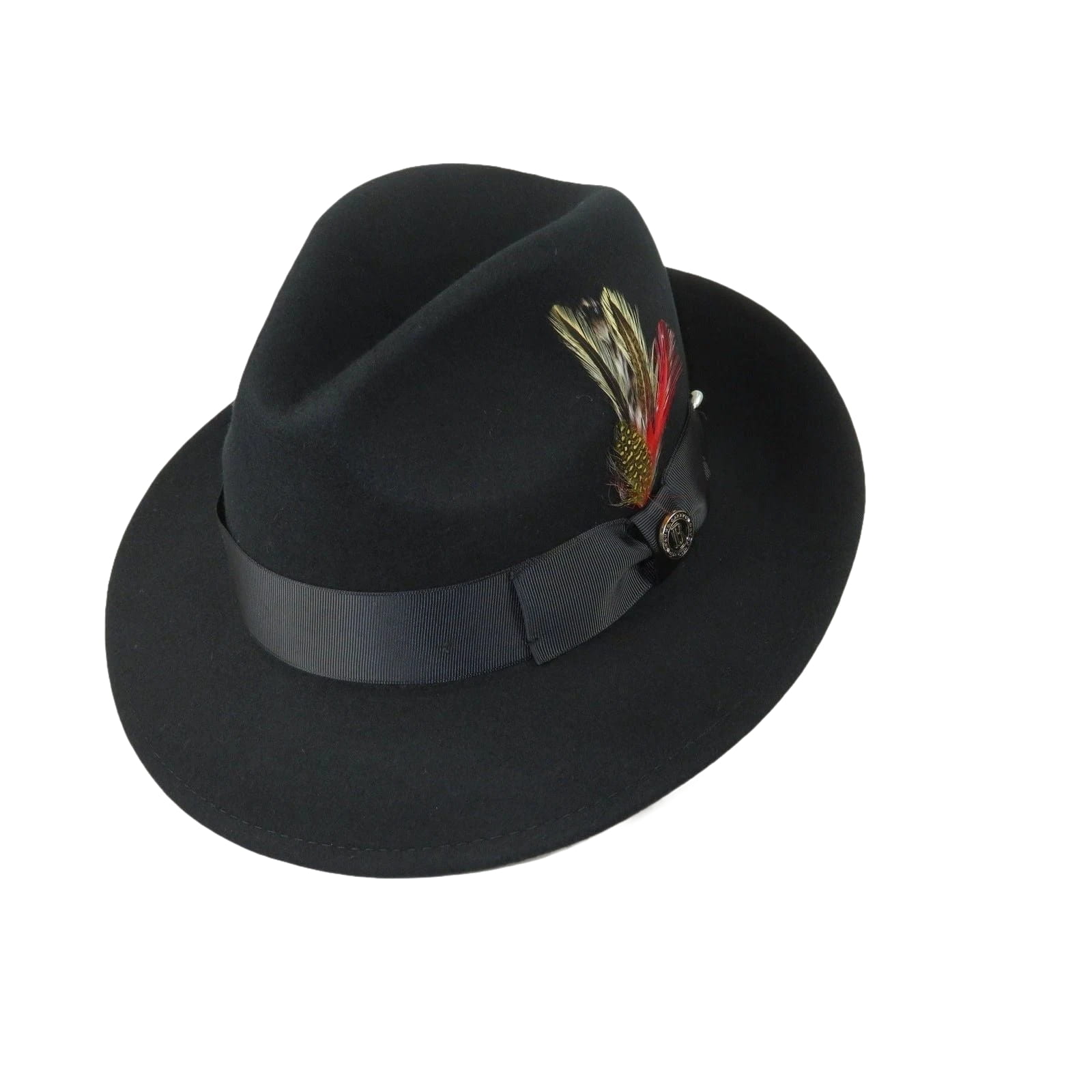 Men Bruno Capelo Hat Australian Wool Fedora Untouchable EXECUTIVE EX320 Black - J.Valintin Men's Wear Legend - EX320 - Black - S