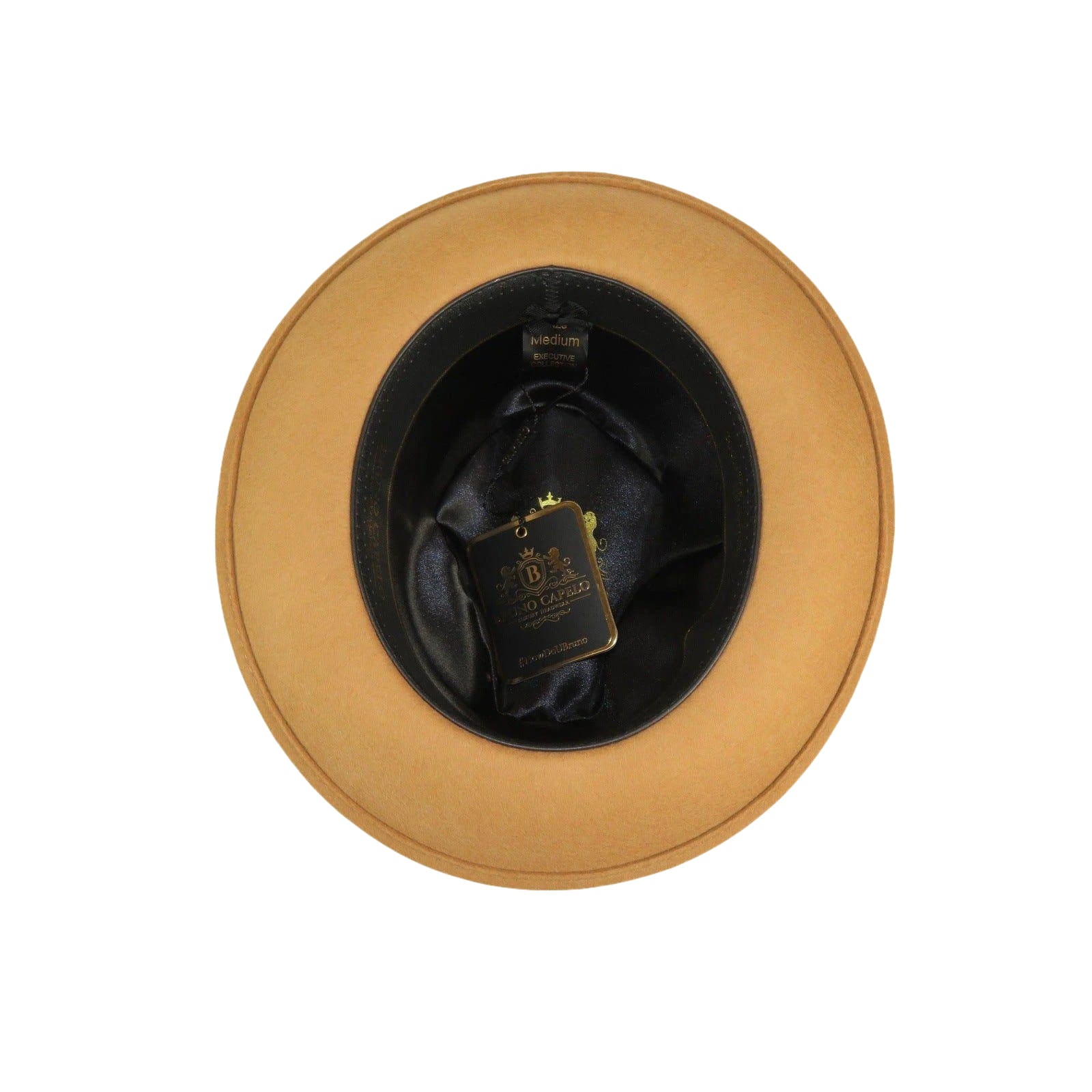 Men Bruno Capelo Hat Australian Wool Fedora Untouchable EXECUTIVE EX323 Camel - J.Valintin Men's Wear Legend - EX323 - Camel - S