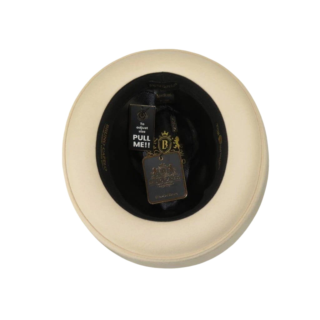 Men Bruno Capelo Hat Australian Wool Soft Fedora Giovani Un131 Bone Camel - J.Valintin Men's Wear Legend - 100291