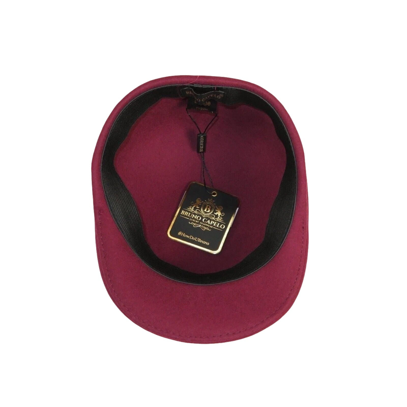 Men Fashion Classic Flannel Wool Ascot Ivy Hat by Bruno Capelo Tyson TY109A Wine - J.Valintin Men's Wear Legend - 98119