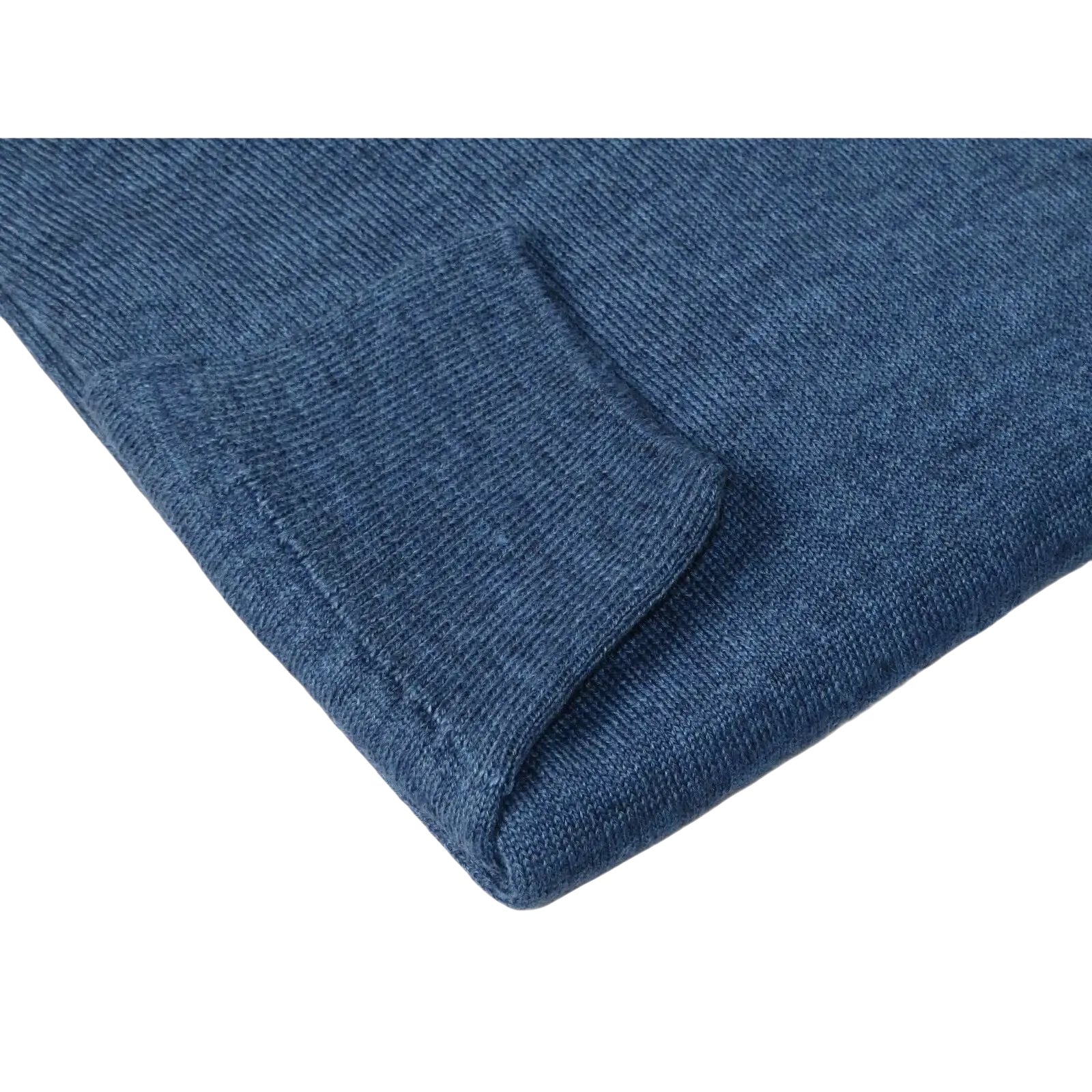 Men PRINCELY Soft Merinos Wool Sweater Knits Lightweight Polo 1011 - 40 Denim Blue - J.Valintin Men's Wear Legend - 96634