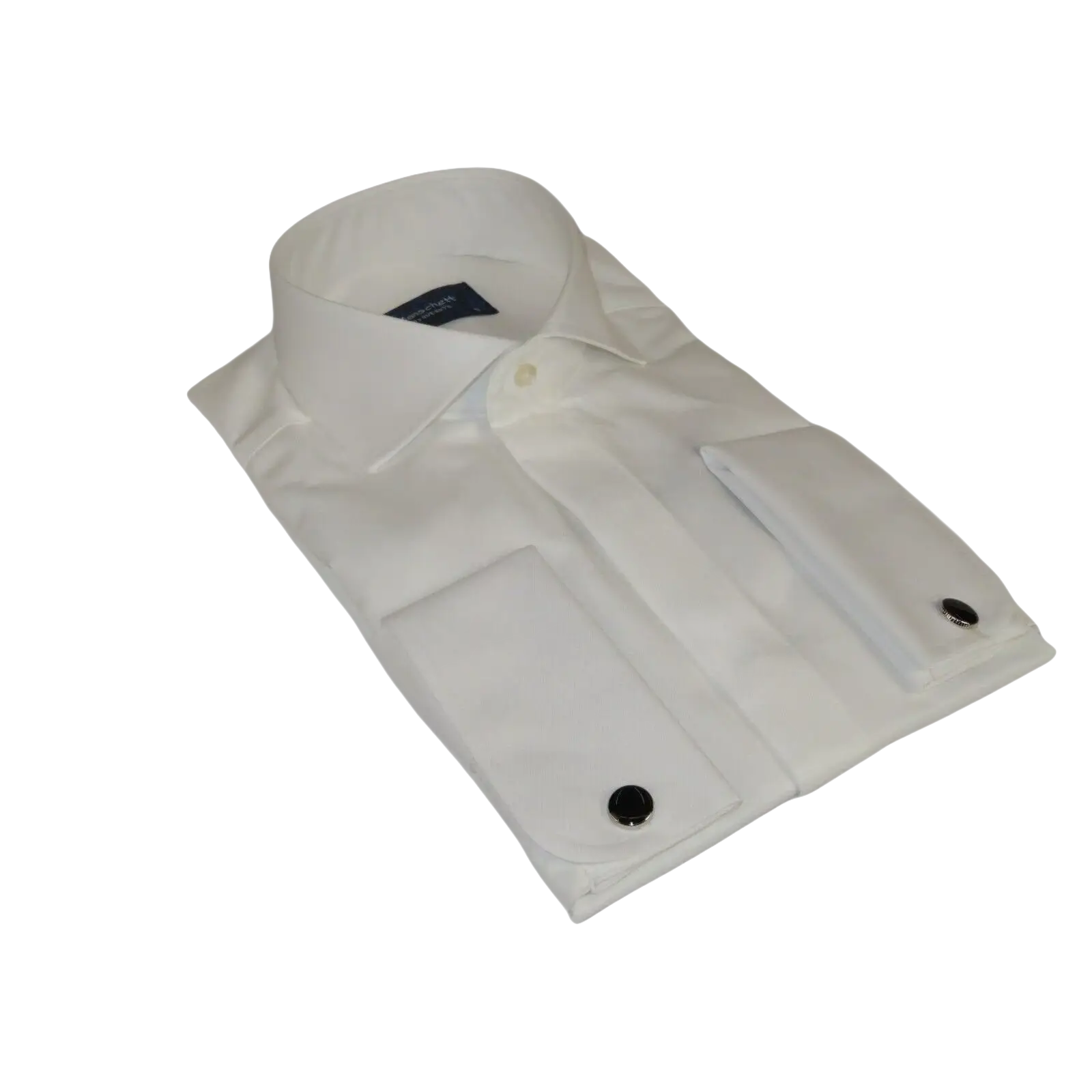 Men Sateen Cotton Blend Shirt Manschett Quesste Turkey Slim Fit 4130 - 02 Ivory - J.Valintin Men's Wear Legend - 96945