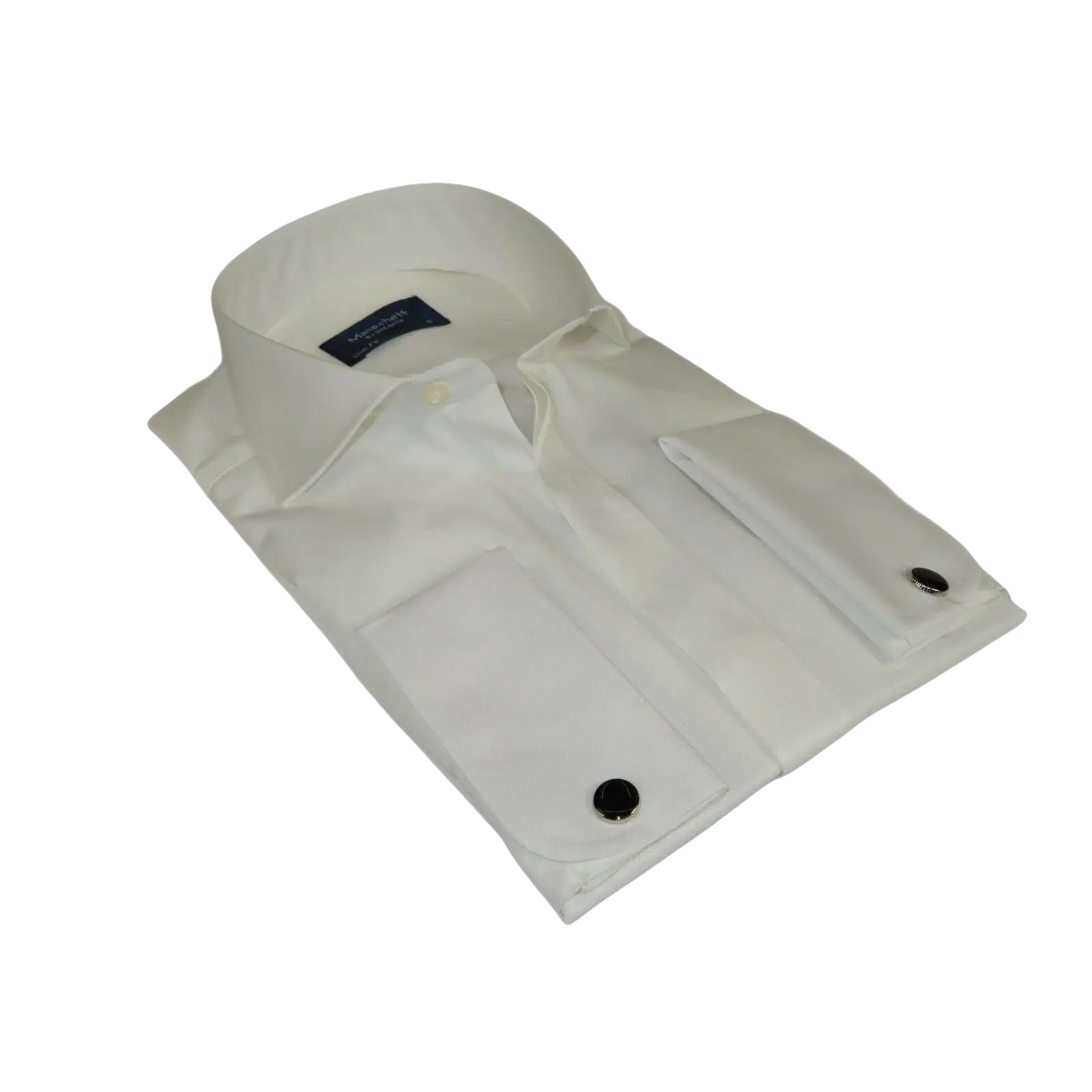 Men Sateen Cotton Blend Shirt Manschett Quesste Turkey Slim Fit 4130 - 02 Ivory - J.Valintin Men's Wear Legend - 96945