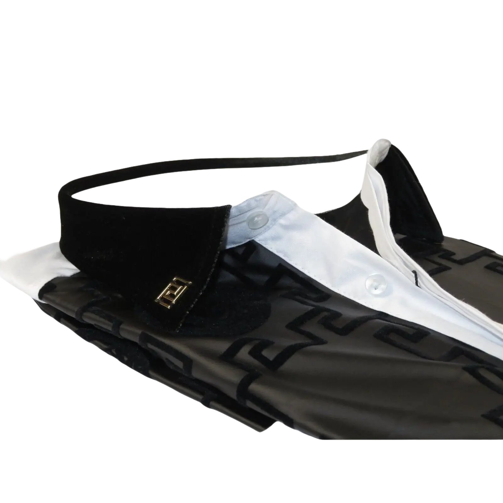 Men Sports Shirt by DE - NIKO Medallion Lion design Satin Cotton 2023 White Slim - J.Valintin Men's Wear Legend - 100221