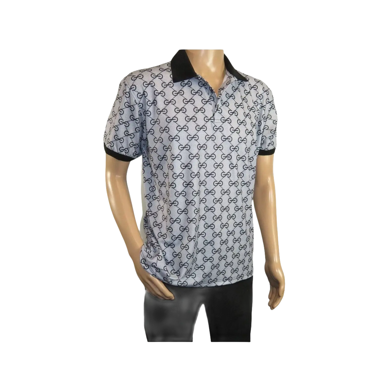 Men Sports Shirt DE - NIKO Short Sleeves Soft Modal Fashion Polo Shirt G1121 Gray - J.Valintin Men's Wear Legend - 100187