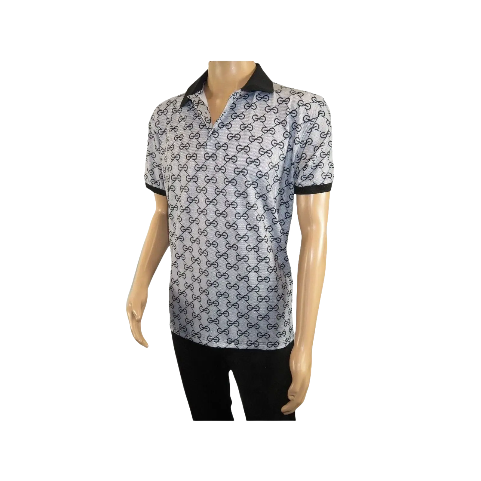Men Sports Shirt DE - NIKO Short Sleeves Soft Modal Fashion Polo Shirt G1121 Gray - J.Valintin Men's Wear Legend - 100187