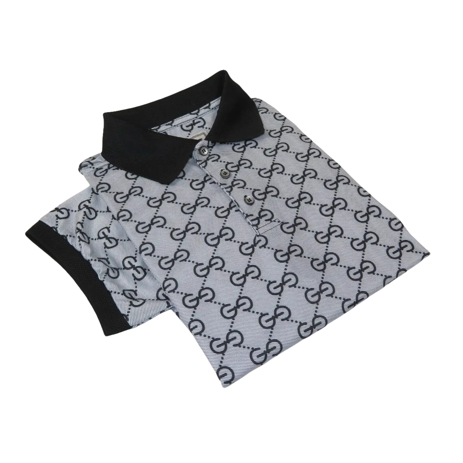 Men Sports Shirt DE - NIKO Short Sleeves Soft Modal Fashion Polo Shirt G1121 Gray - J.Valintin Men's Wear Legend - 100187