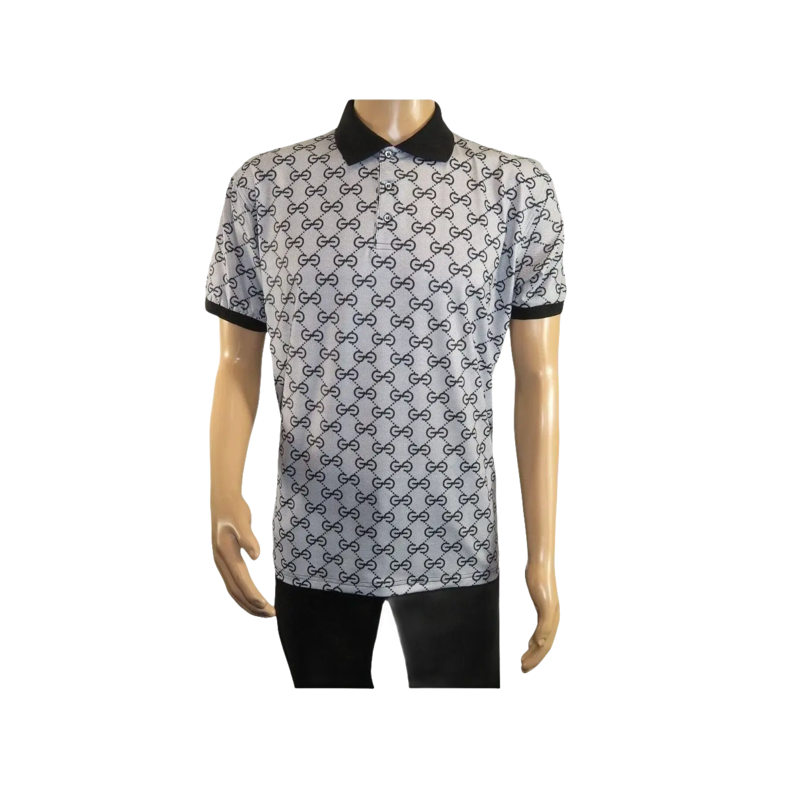 Men Sports Shirt DE - NIKO Short Sleeves Soft Modal Fashion Polo Shirt G1121 Gray - J.Valintin Men's Wear Legend - 100187