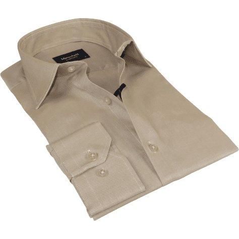 Mens 100% Cotton Shirt From Turkey Manschett by Quesste Slim Fit 4029-10 Tan - Tan - 100% Cotton - S, 14-14.5 neck Mens 100% Cotton Shirt From Turkey Manschett by Quesste Slim Fit 4029-10 Tan - Tan - 100% Cotton - S, 14-14.5 neck