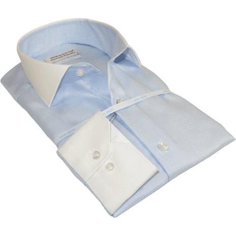 Mens 100% Italian Cotton Shirt High Quality Non Iron Sorrento Turkey 4442 Blue Mens 100% Italian Cotton Shirt High Quality Non Iron Sorrento Turkey 4442 Blue
