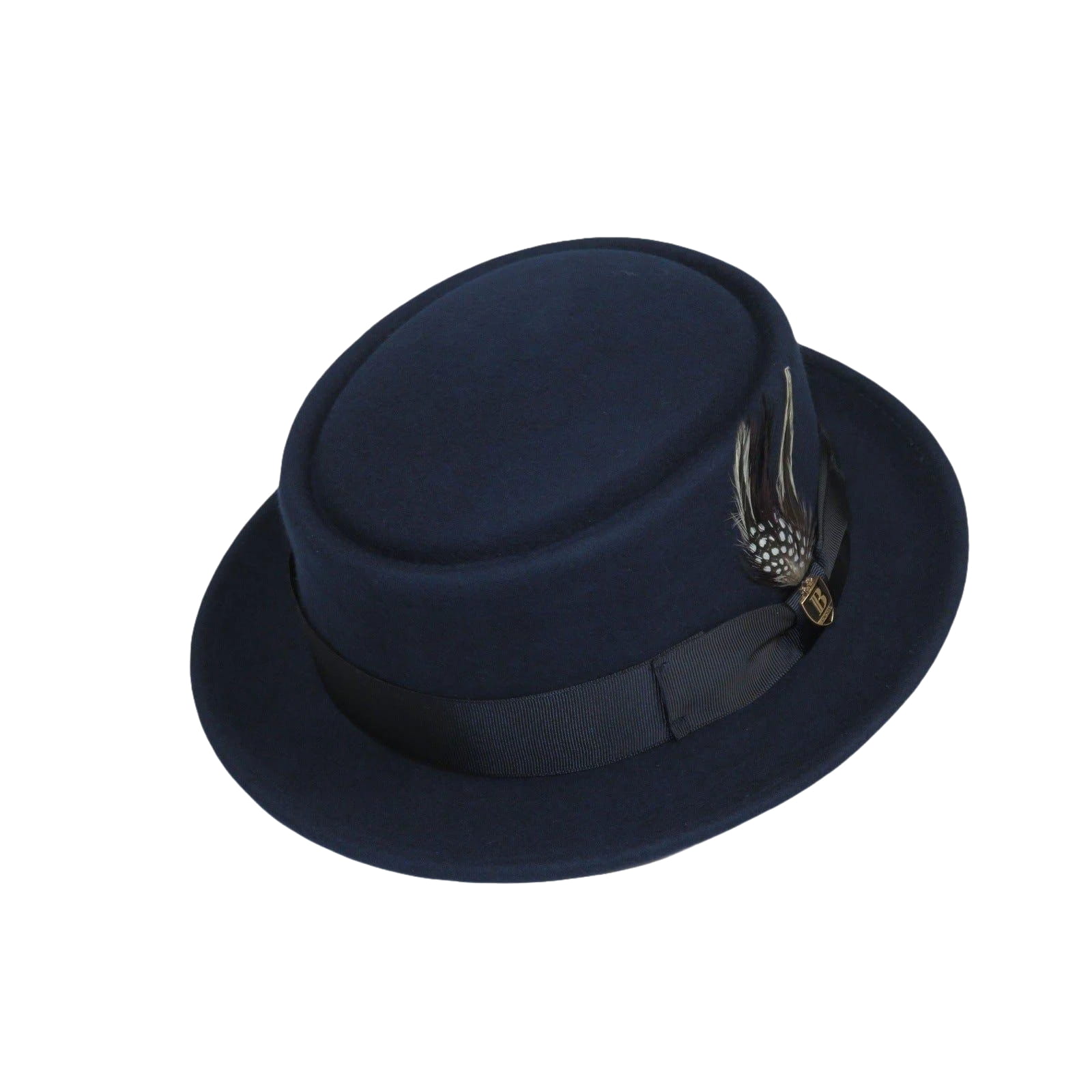 Mens Bruno Capelo Dress Hat Australian Wool Crushable Pork Pie Jazz PP102 Navy - J.Valintin Men's Wear Legend - PP102 - Navy - S