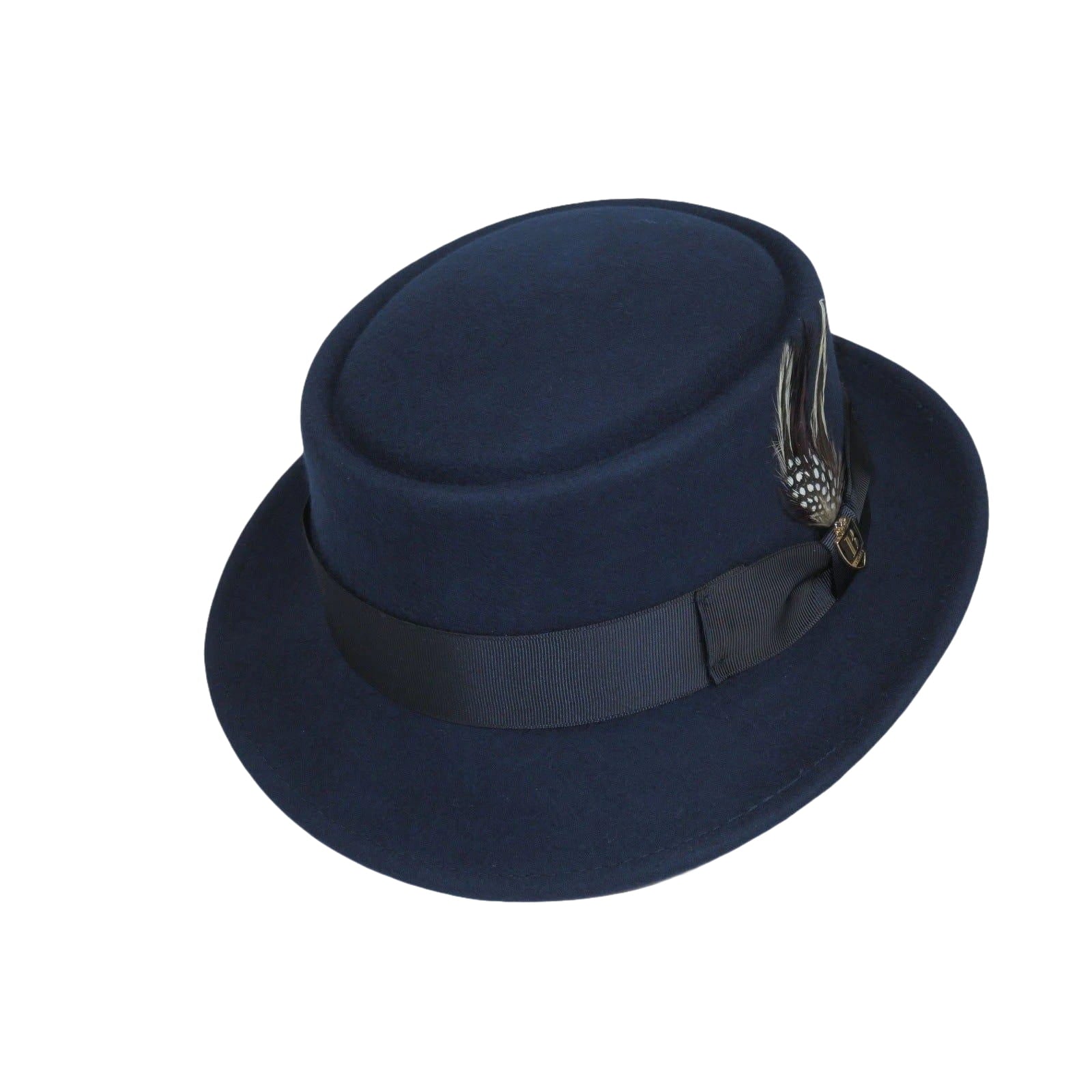 Mens Bruno Capelo Dress Hat Australian Wool Crushable Pork Pie Jazz PP102 Navy - J.Valintin Men's Wear Legend - PP102 - Navy - S