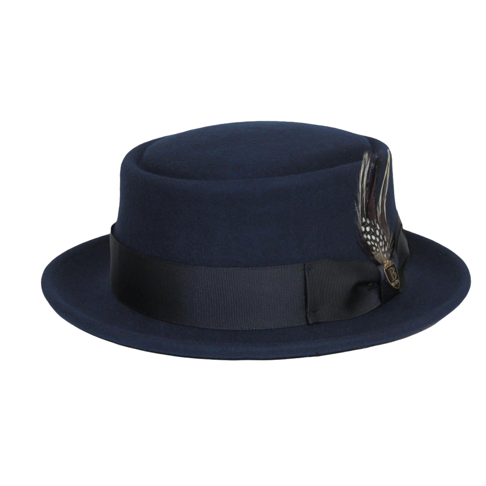 Mens Bruno Capelo Dress Hat Australian Wool Crushable Pork Pie Jazz PP102 Navy - J.Valintin Men's Wear Legend - PP102 - Navy - S